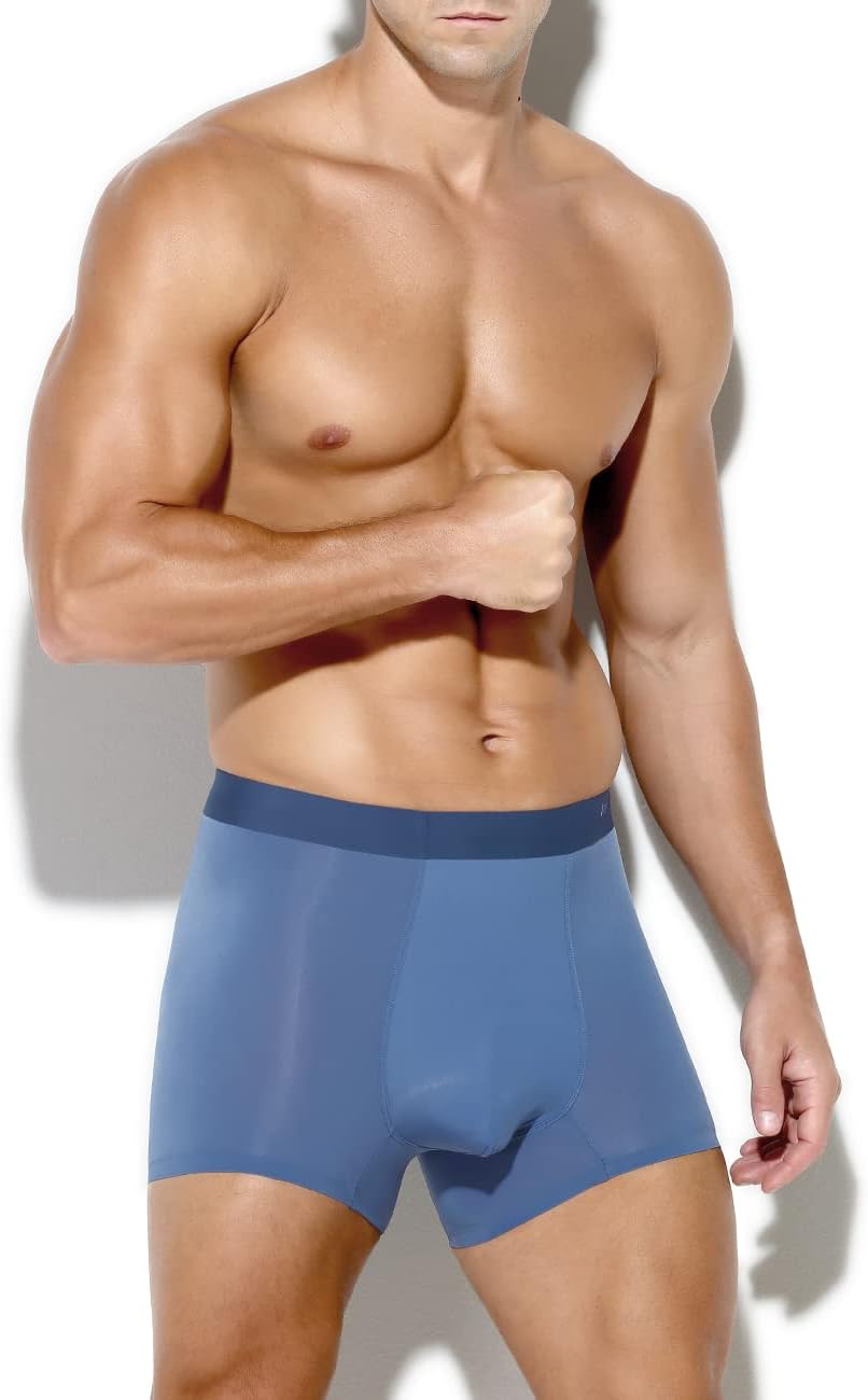 Thumbnail 2 de Casey Kevin Mens Sexy Underwear: Ice Silk Boxer Briefs for Breathable Comfort