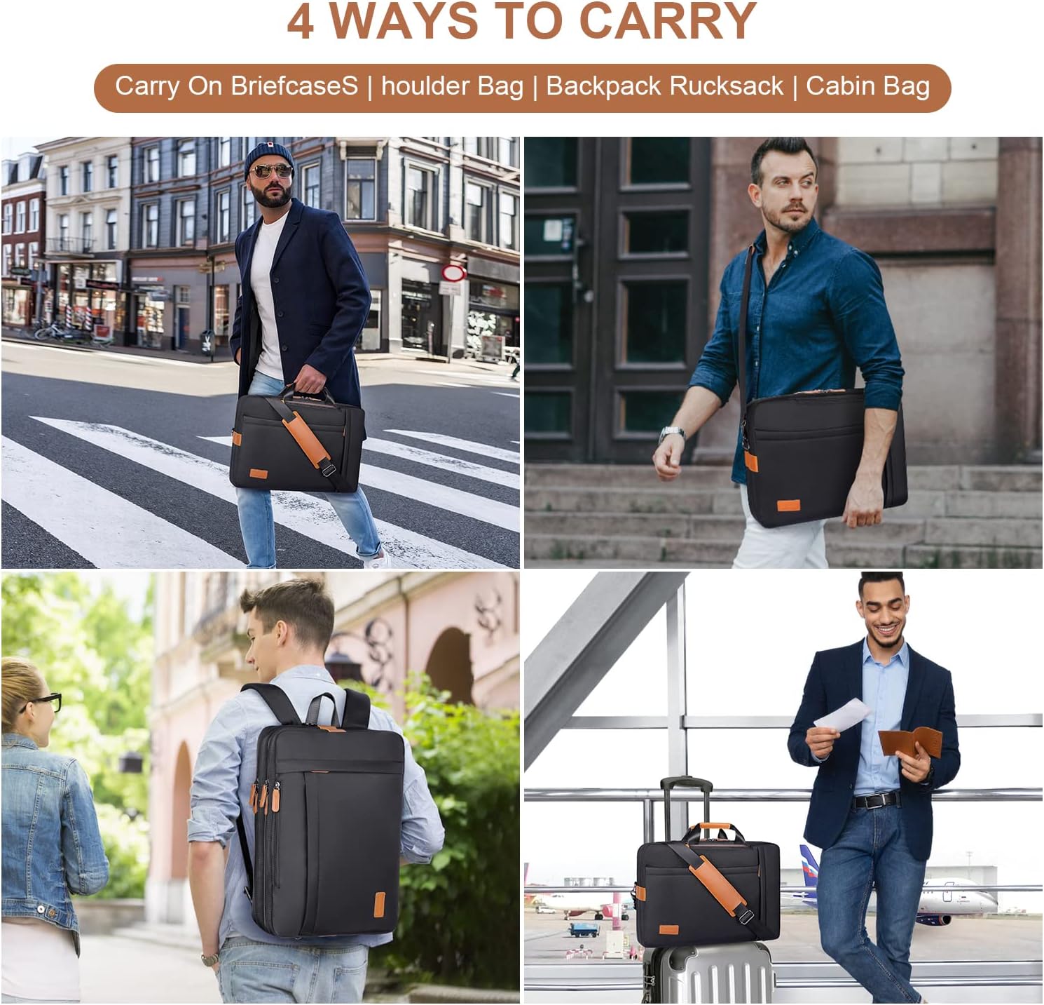 Detalle de Estarer Convertible Laptop Messenger Bag 17-17.3 Inch: A Versatile Work Companion