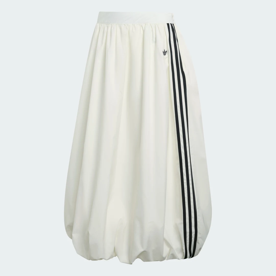 Detalle 2 de Falda Larga Balloon de Adidas — Blanco, estilo cómodo para verano