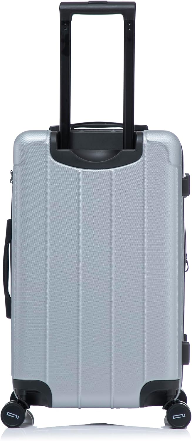 Detalle de CELIMS Valigia Cabina 55x35x25 cm con ripiani, Lucchetto TSA e ruote 360° – Grigio