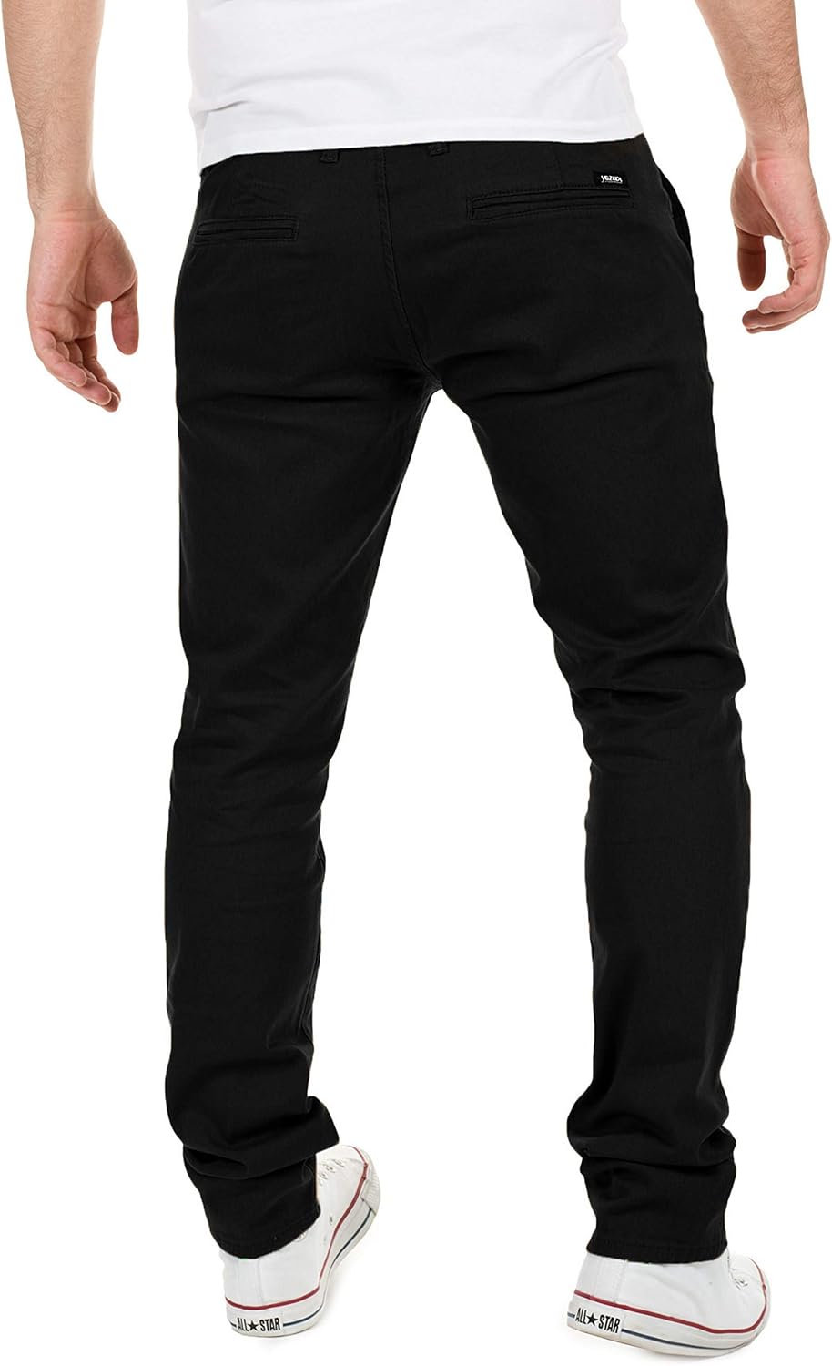 Detalle de Yazubi Herren Chinohose Dustin (Yzb Jeans) – Slim Fit mit Elasthan für Büro- & Bar-Looks