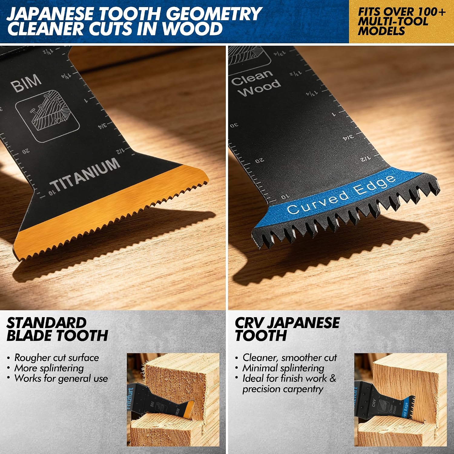 Detalle de FRITZFURT Oscillating Tool Blade Set, 7-Piece