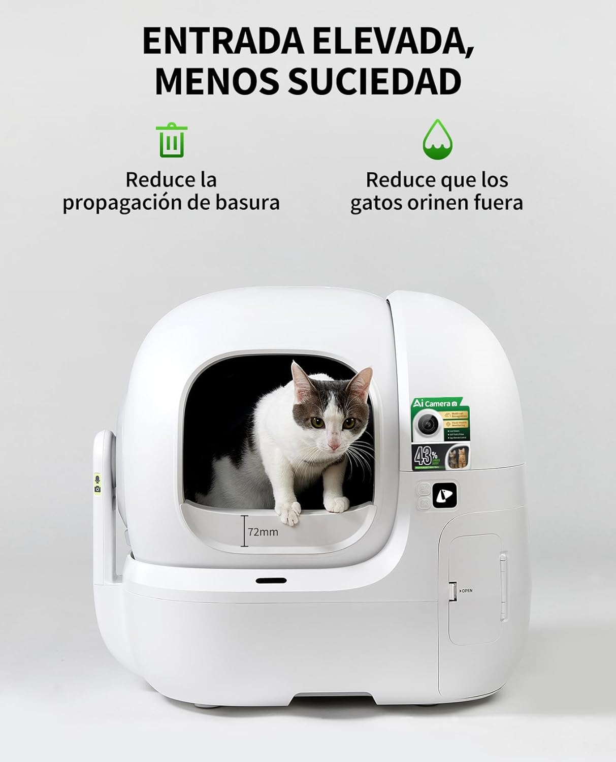 Thumbnail 2 de PETKIT Valla Elevada 2.0 para PUROBOT MAX PRO 2