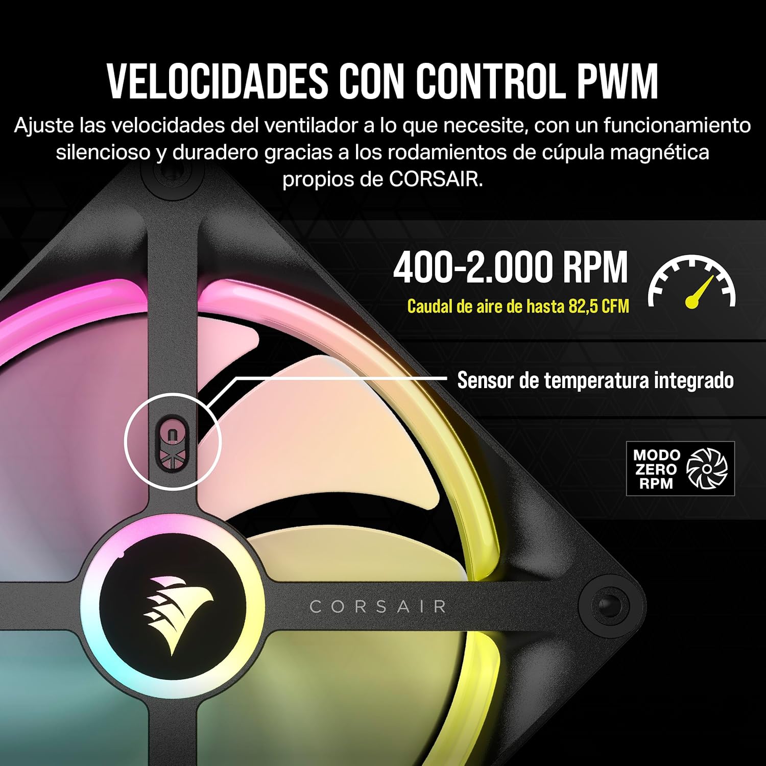 Thumbnail 6 de Corsair iCUE Link QX140 RGB Ventiladores 140mm, Pack de Inicio🌀