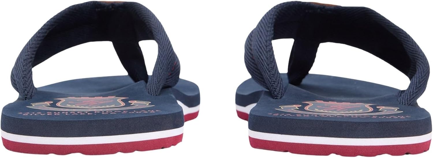 Detalle 2 de Tommy Hilfiger Herren Patch Hilfiger Beach Sandal FM0FM05804 – Bequeme Sommer-Flip-Flops