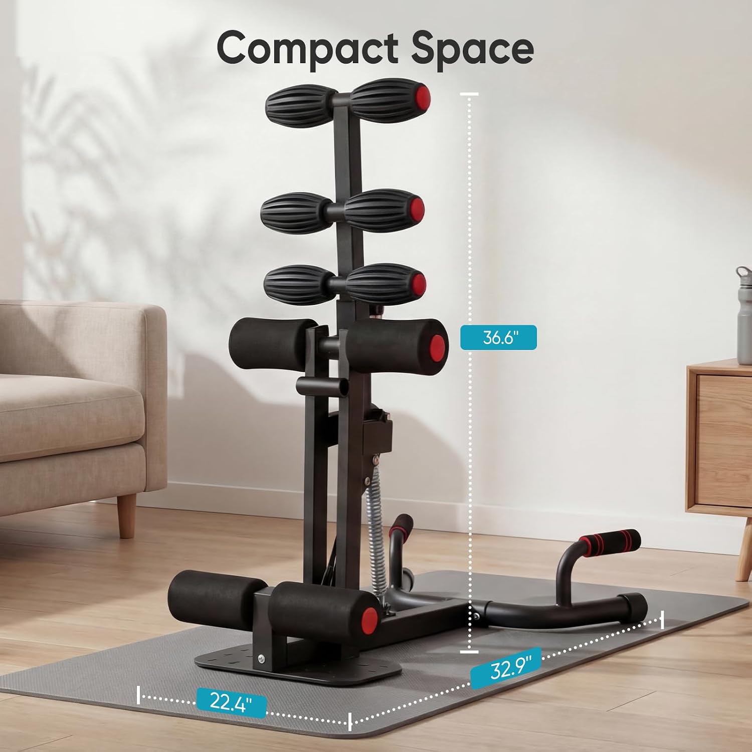 Detalle 2 de DUMOS Deep Squat Machine, Adjustable Resistance