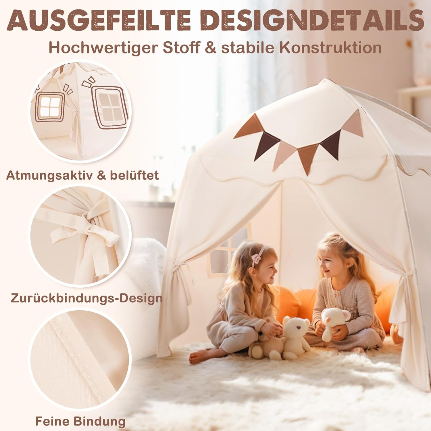 Thumbnail 3 de Mallify Kinderzelt Indoor 150 x 100 x 150 cm