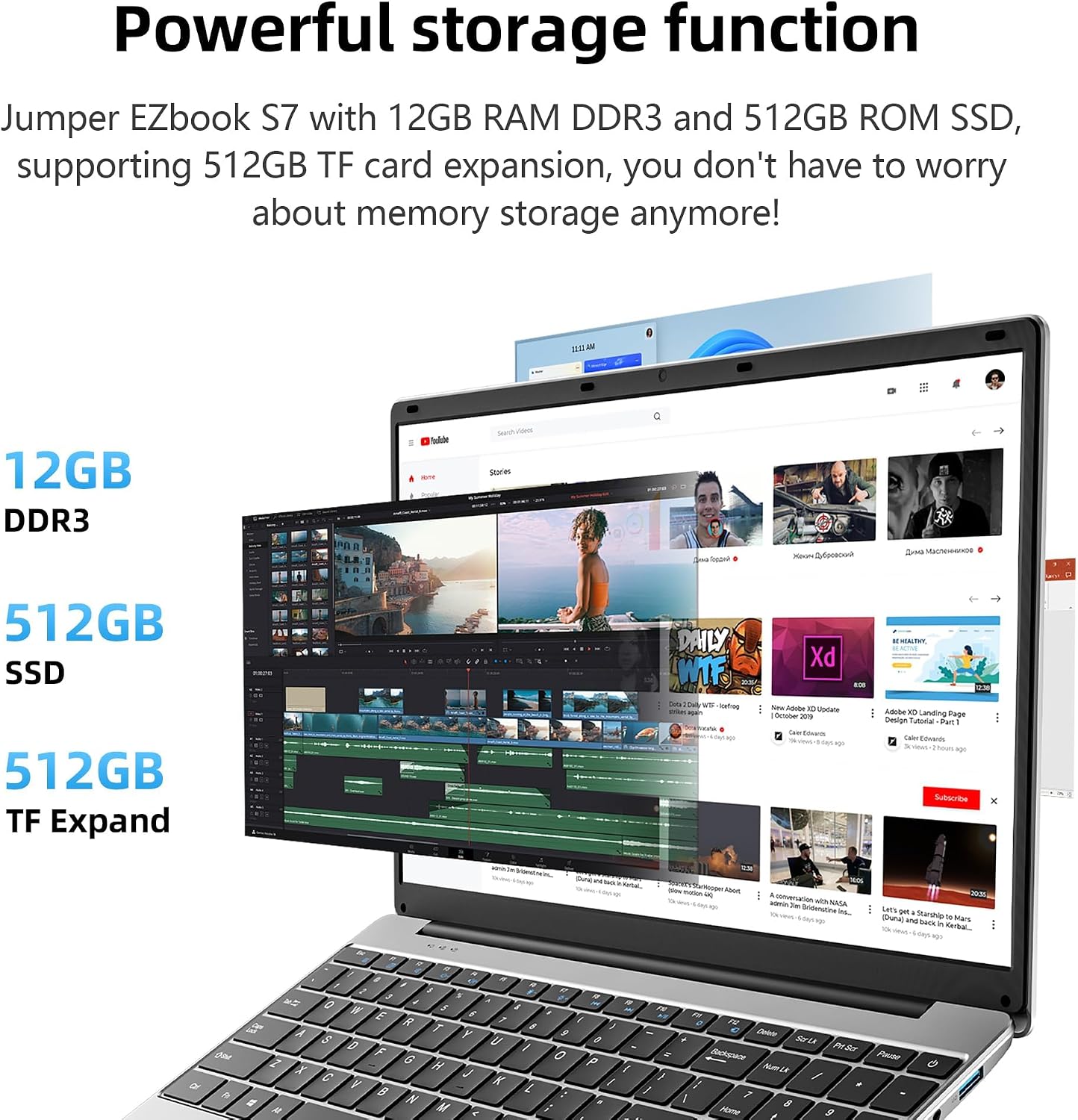 Thumbnail 1 de Jumper laptop with 12 GB RAM
