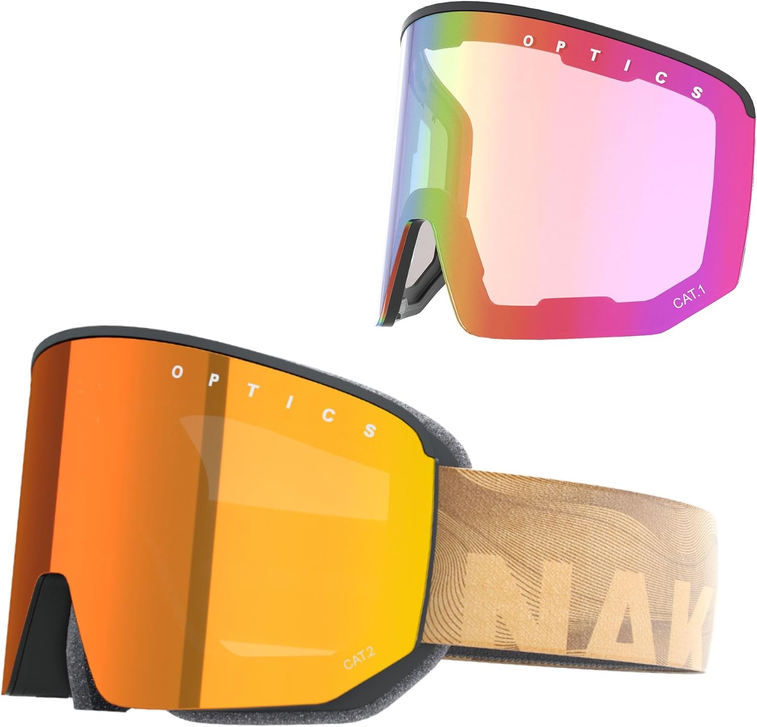 Detalle 2 de NAKED Optics NOVA Skibrille mit Wechselgläsern
