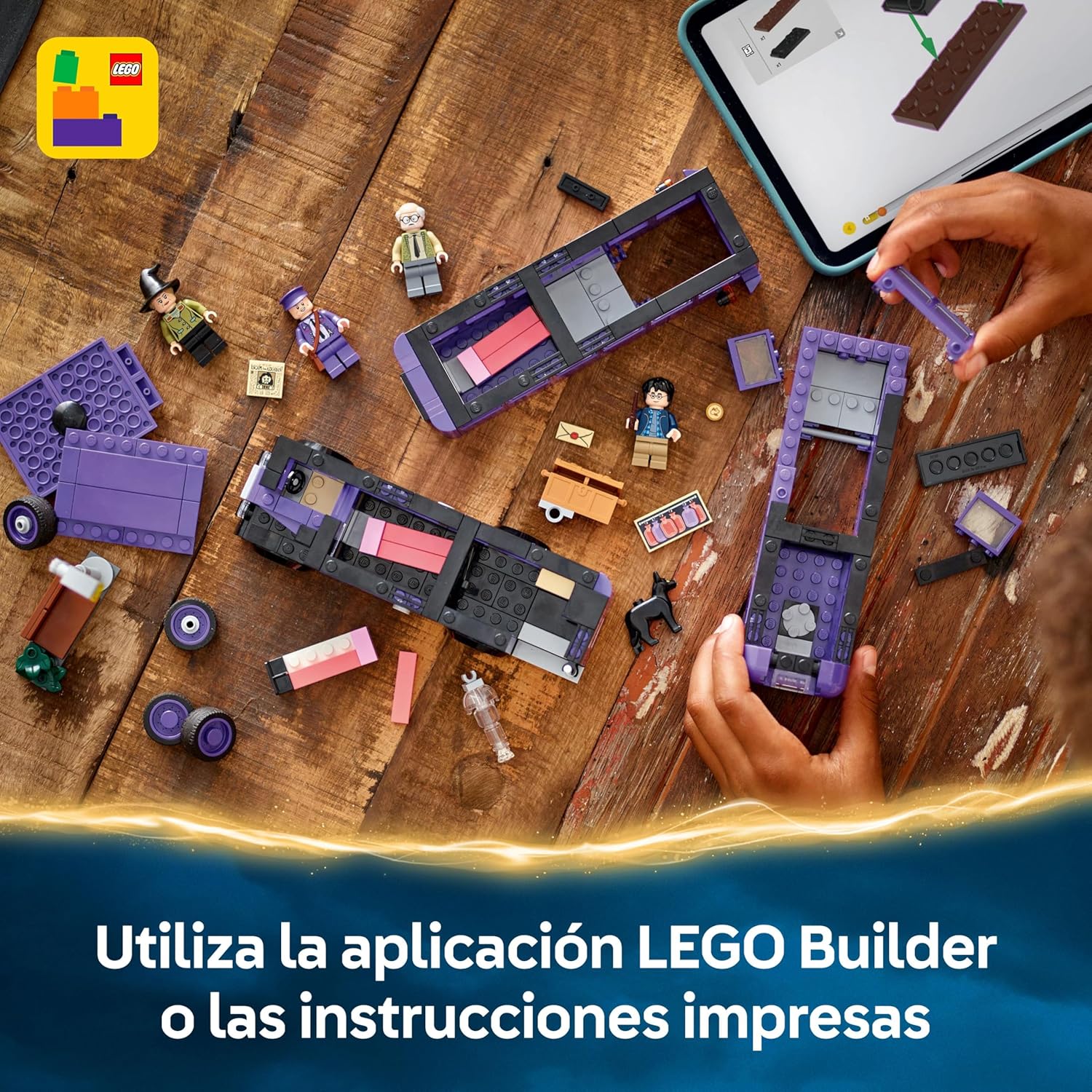Thumbnail 5 de LEGO Harry Potter 76446 Aventura en el Autobús Noctámbulo con 5 minifiguras y accesorios