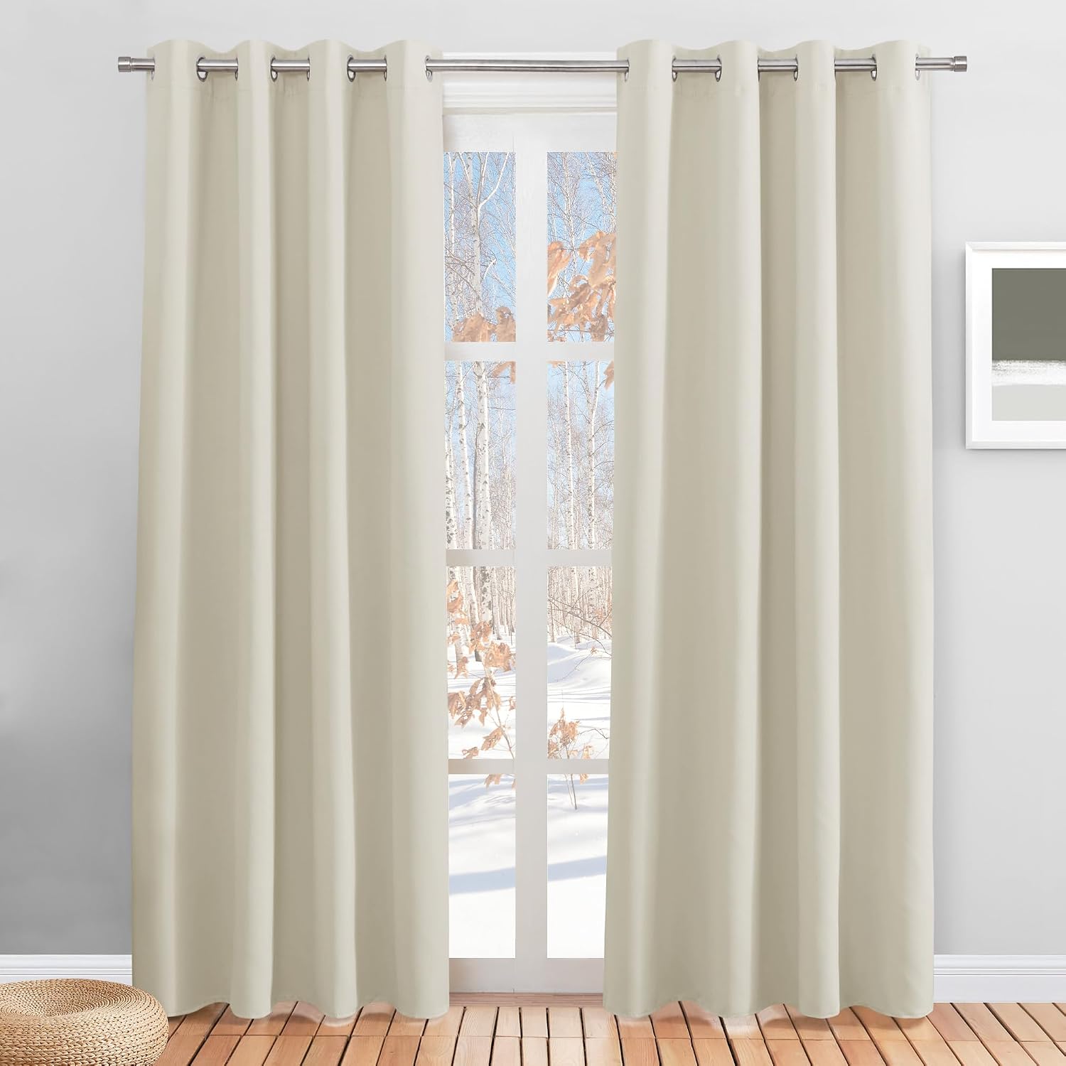 Detalle de PONY DANCE Eyelet Beige Curtains 46 x 84 in ๐ค
PONY DANCE Eyelet Beige Curtains 46 x 84 in ๐ช