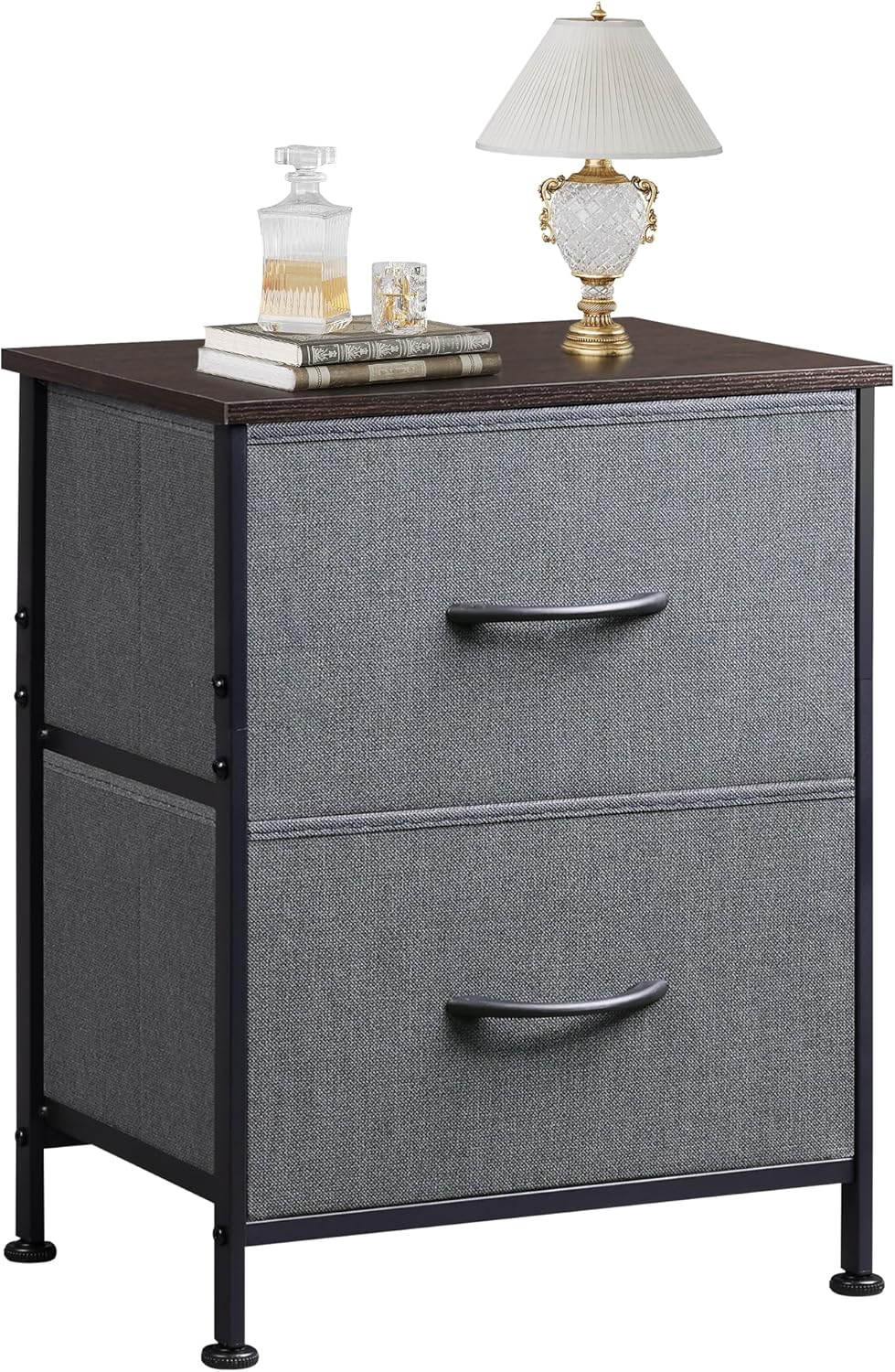WLIVE Nightstand 2-Drawer Bedside Table