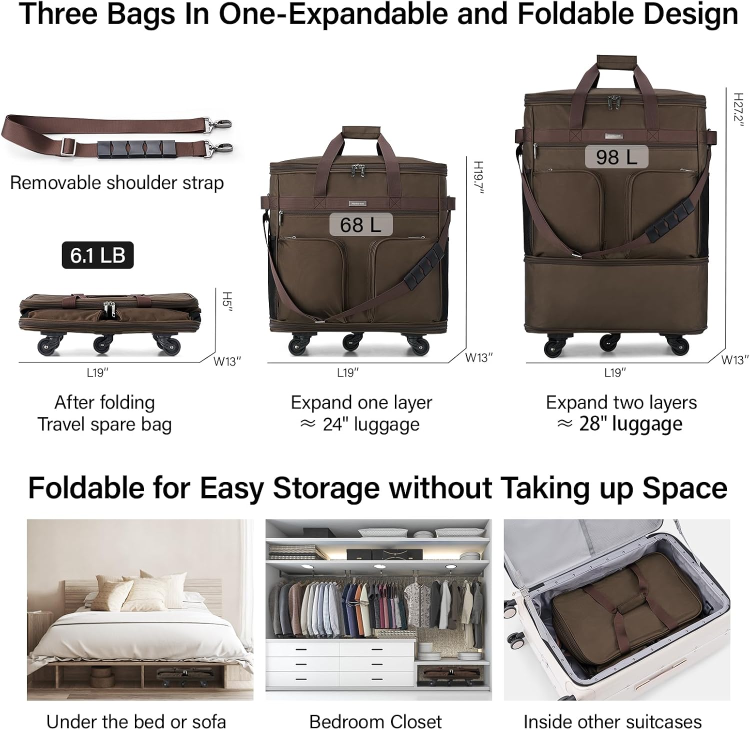 Detalle de Hanke Expandable Large Suitcase 28 inch