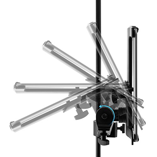 Detalle de Tiger IMCA-BK: Supporto per Tablet iPad per asta microfonica regolabile, colore nero