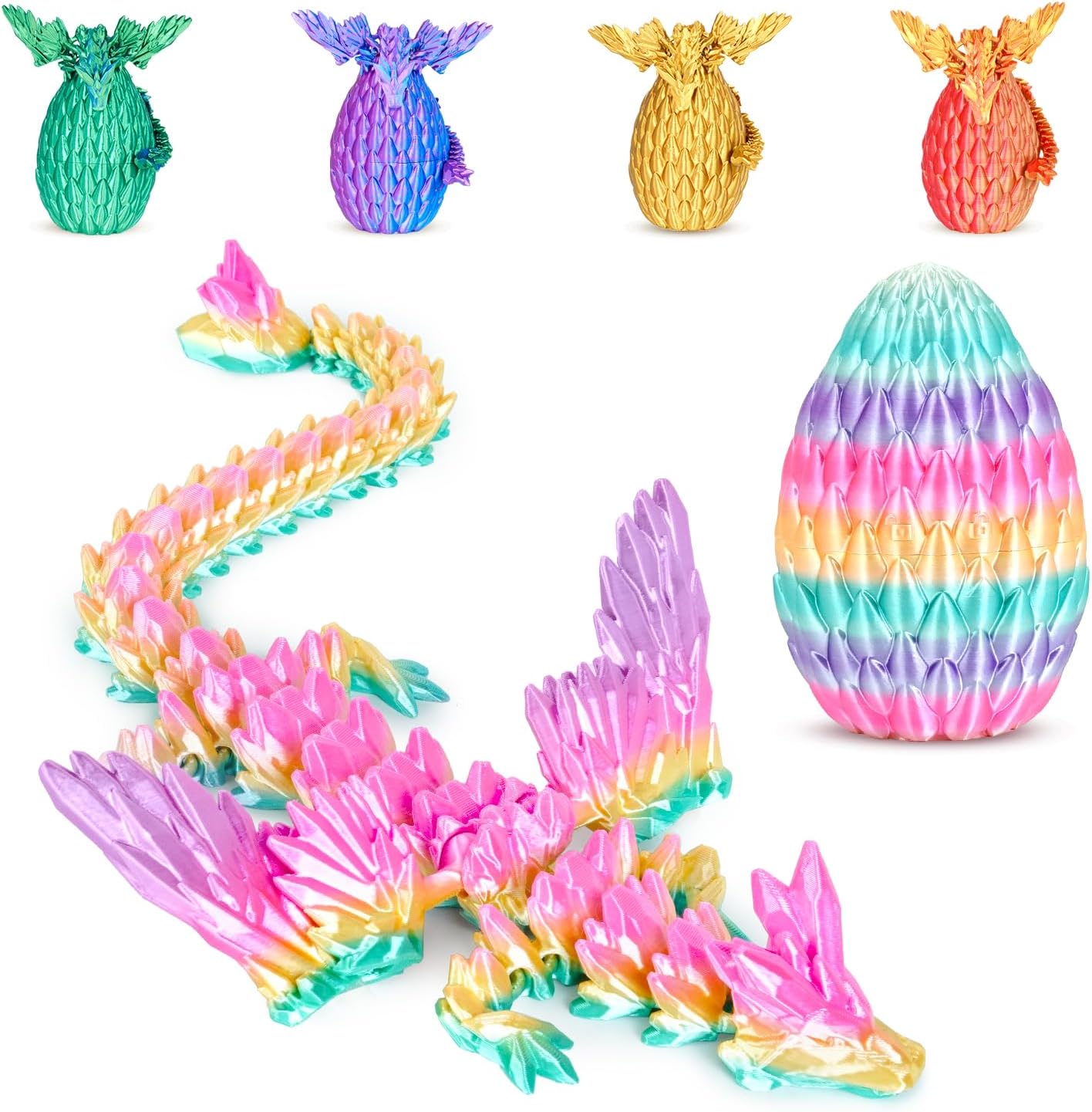 Detalle de Winged Dragon Inside Surprise Egg Rainbow Medium