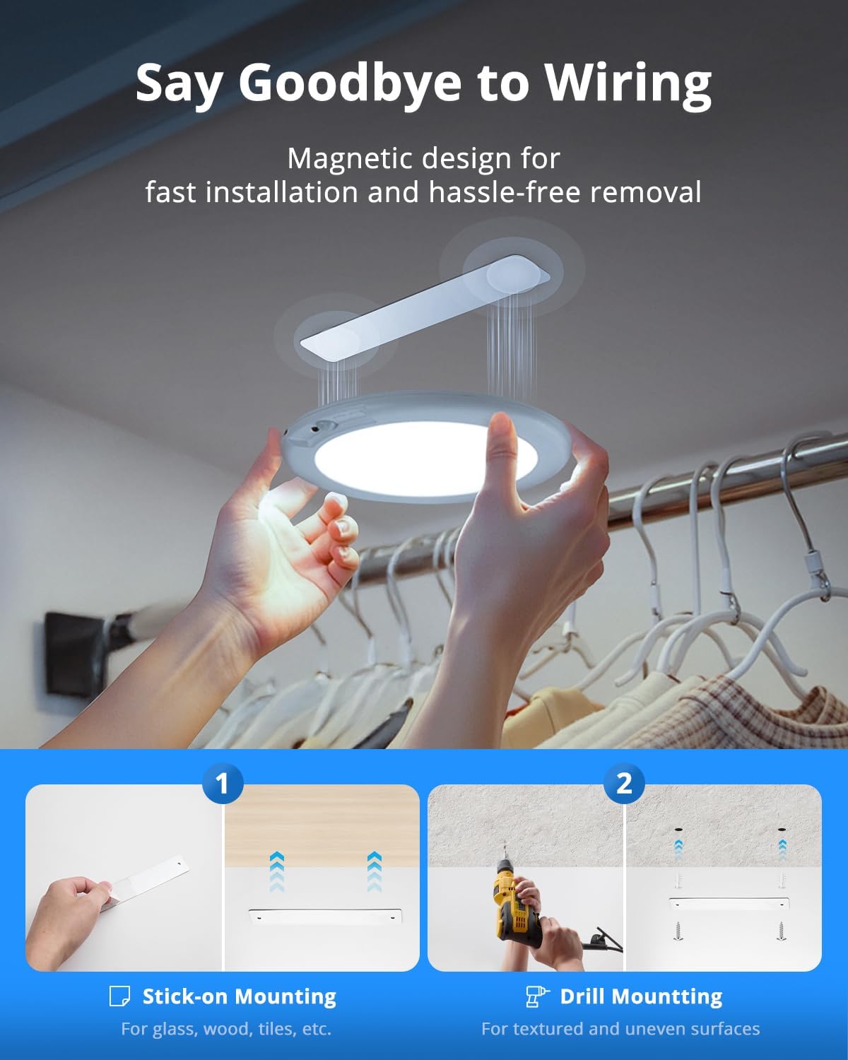 Detalle 2 de Combuh Rechargeable Shower Light, 6000mAh