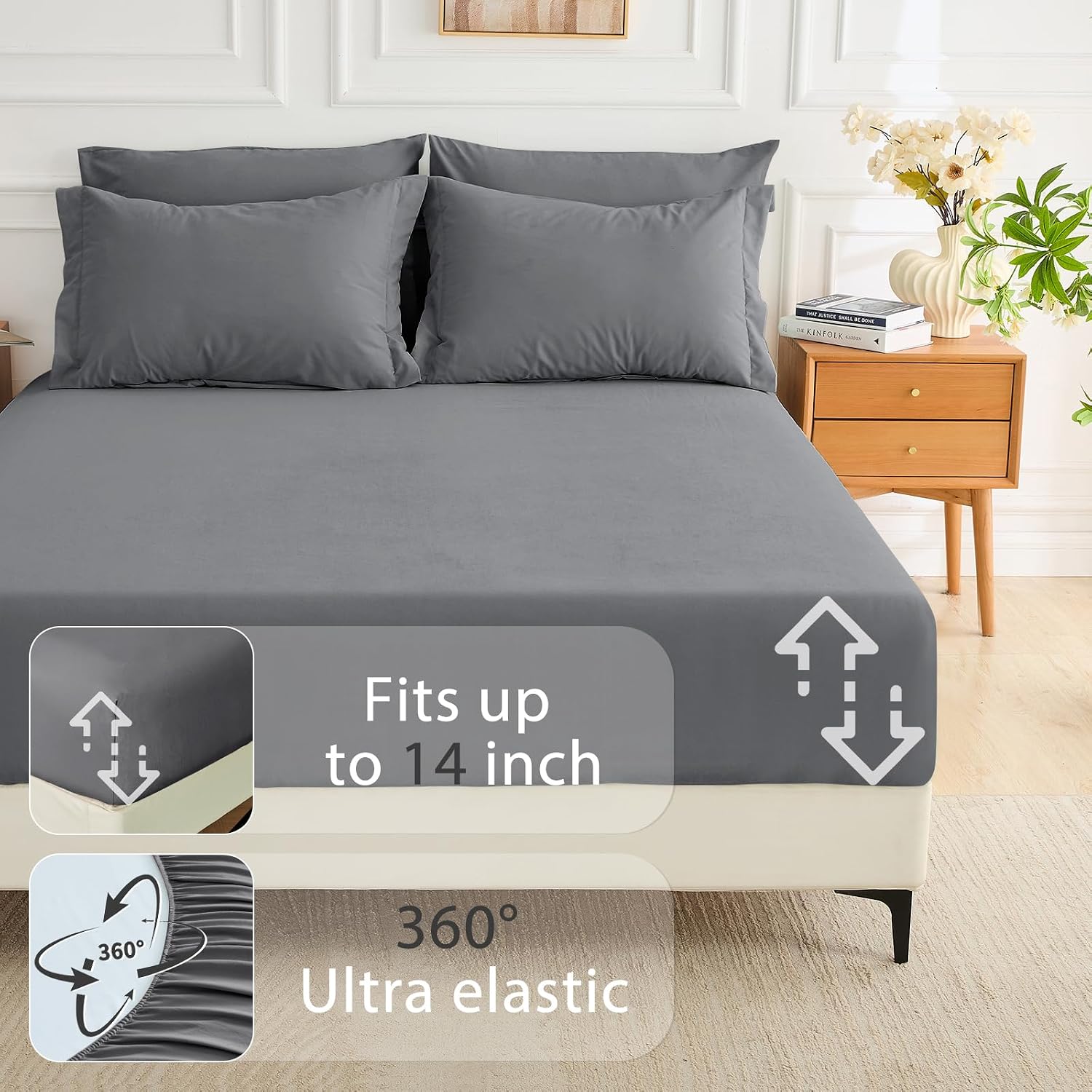 Thumbnail 5 de MUXHOMO Full Comforter Set 7-Piece, Full Bedding