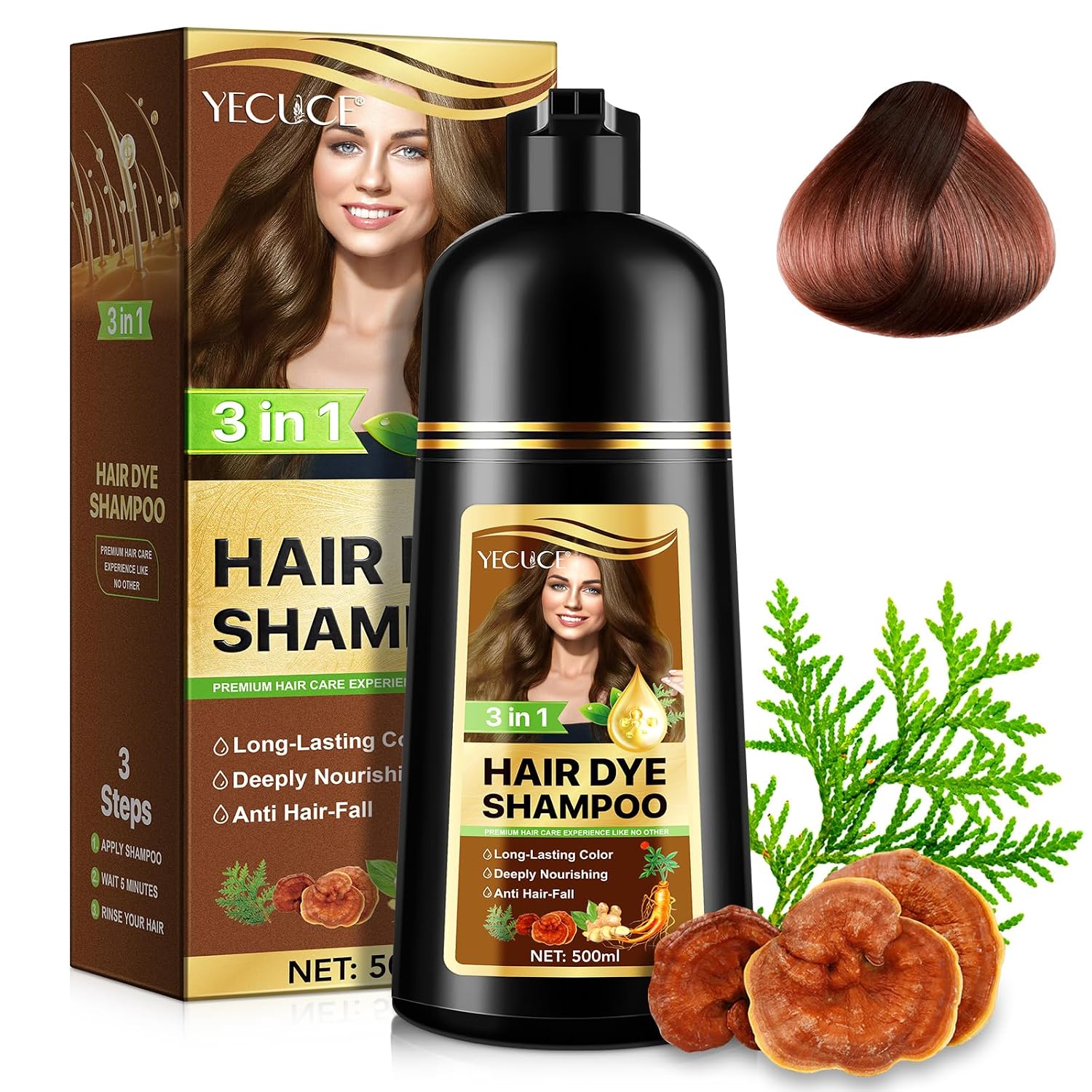 Detalle de WeiWeiLa Haarfärbeshampoo 500 ml 💇♀