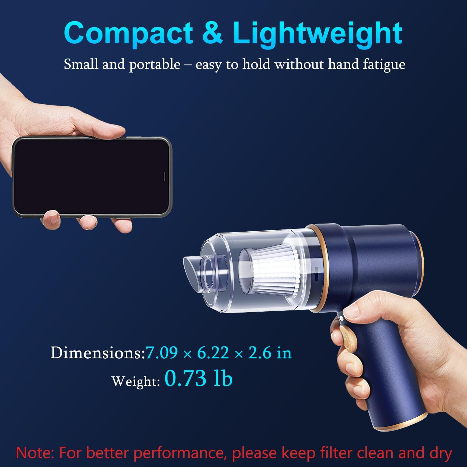 Thumbnail 4 de KMM Handheld Car Vacuum 9000 Pa with LED light