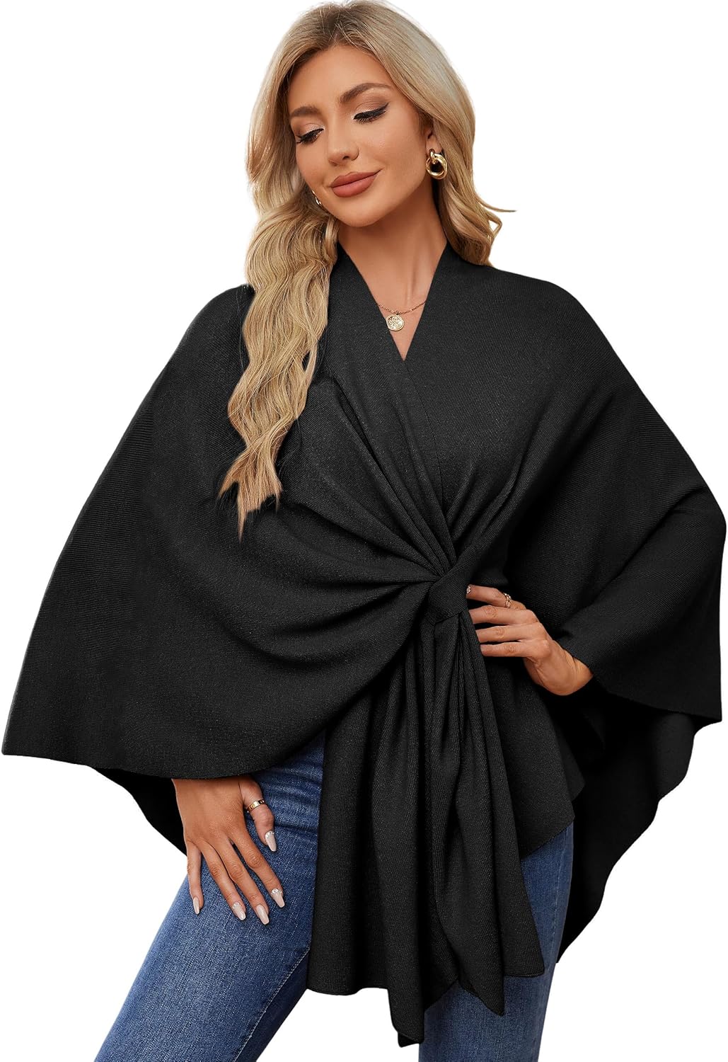 Detalle de PULI Women's Elegant Shawl Wrap