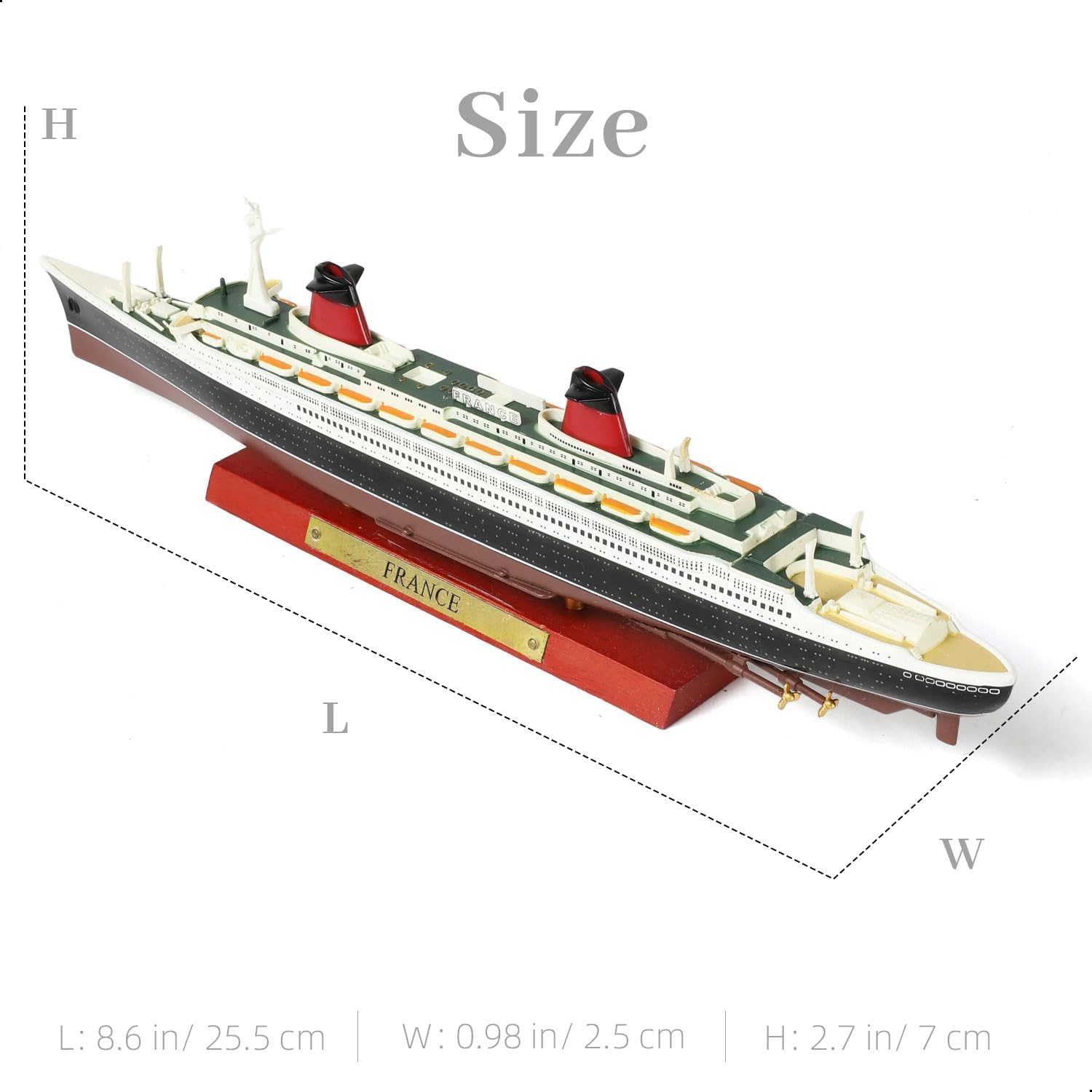 Thumbnail 1 de SEBUNAS SS France modello 1/1250 🚢