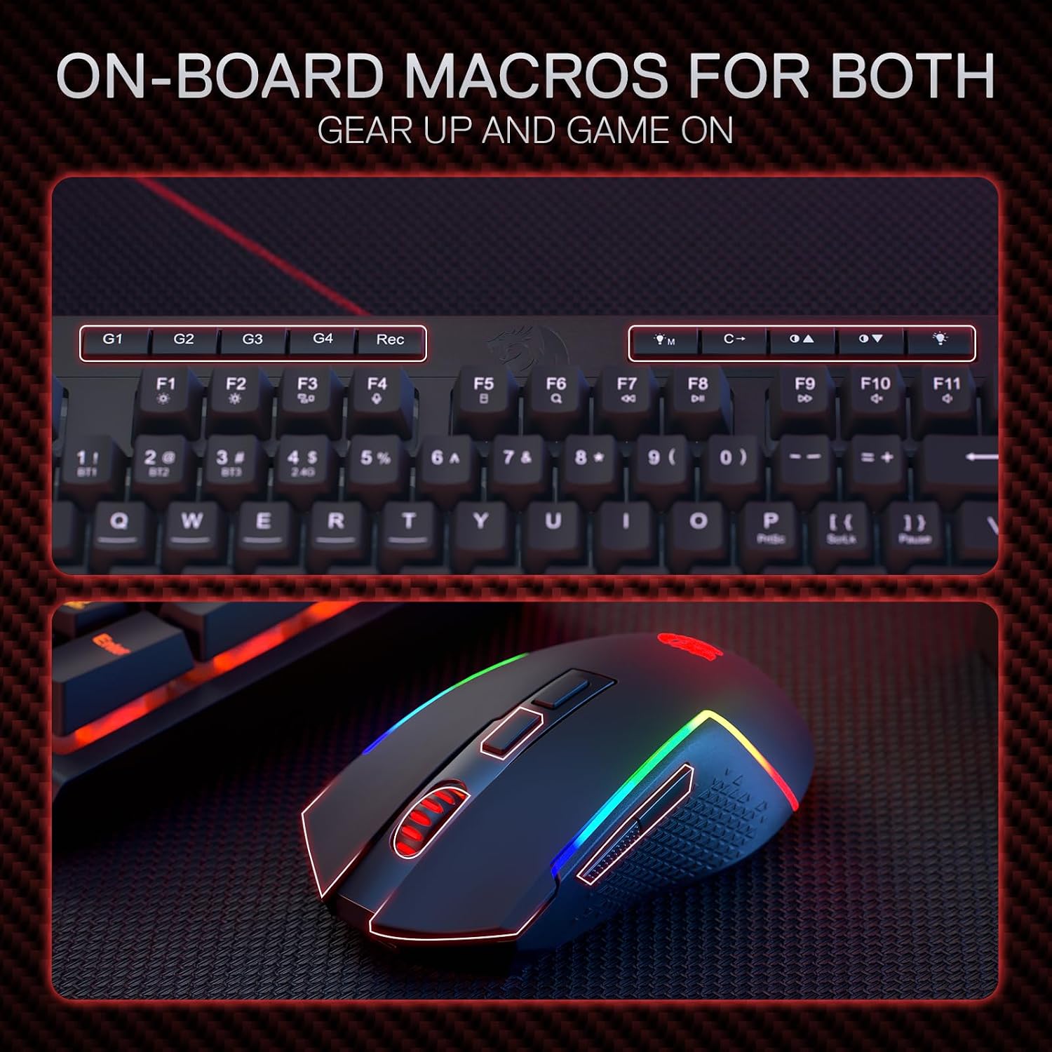 Thumbnail 5 de Redragon BS142 Wireless Gaming Keyboard & Mouse Combo (K515 Pro + M693 Pro) – 98-key RGB bundle