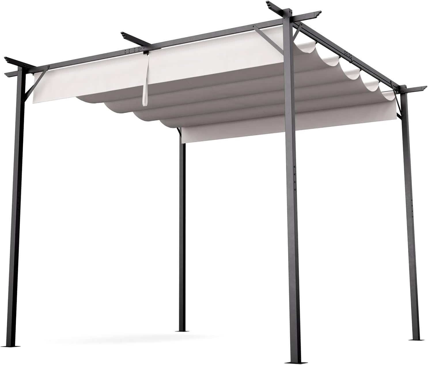 Detalle de blumfeldt Pantheon 3x3m Garden Pergola with Powder-Coated Steel Frame