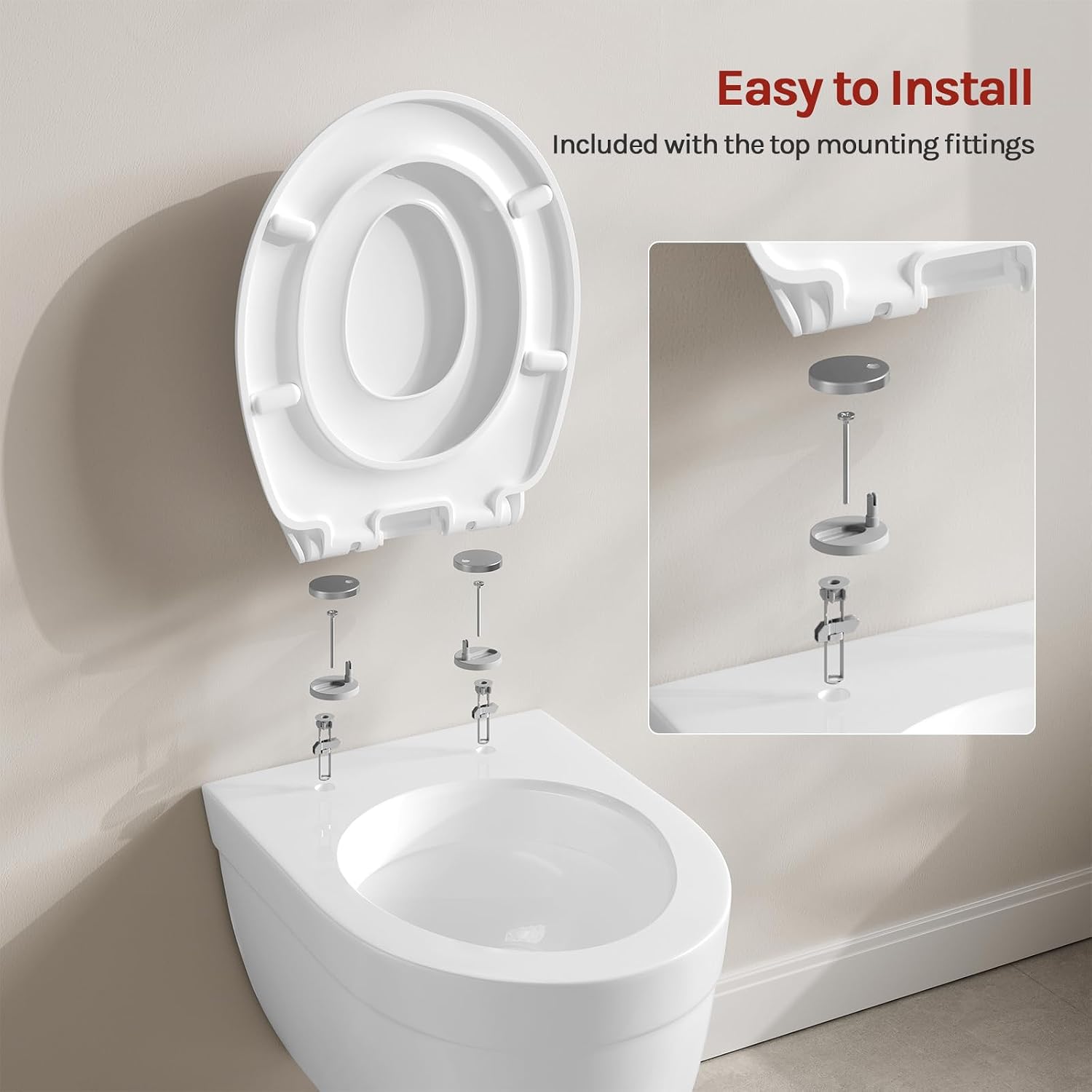Detalle de Family child toilet seat, soft close 175 kg