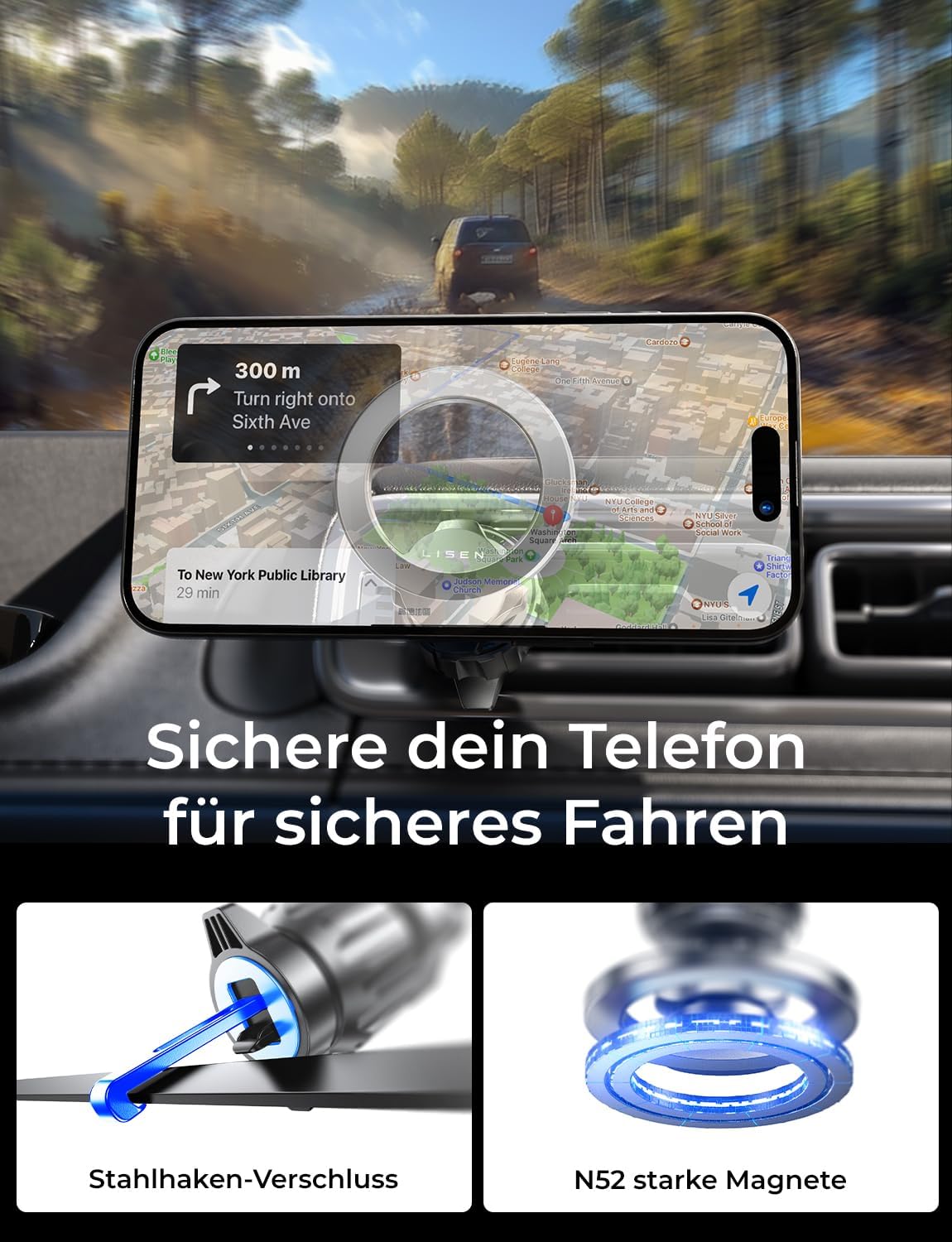 Thumbnail 6 de LISEN MagSafe Autohalterung 360°