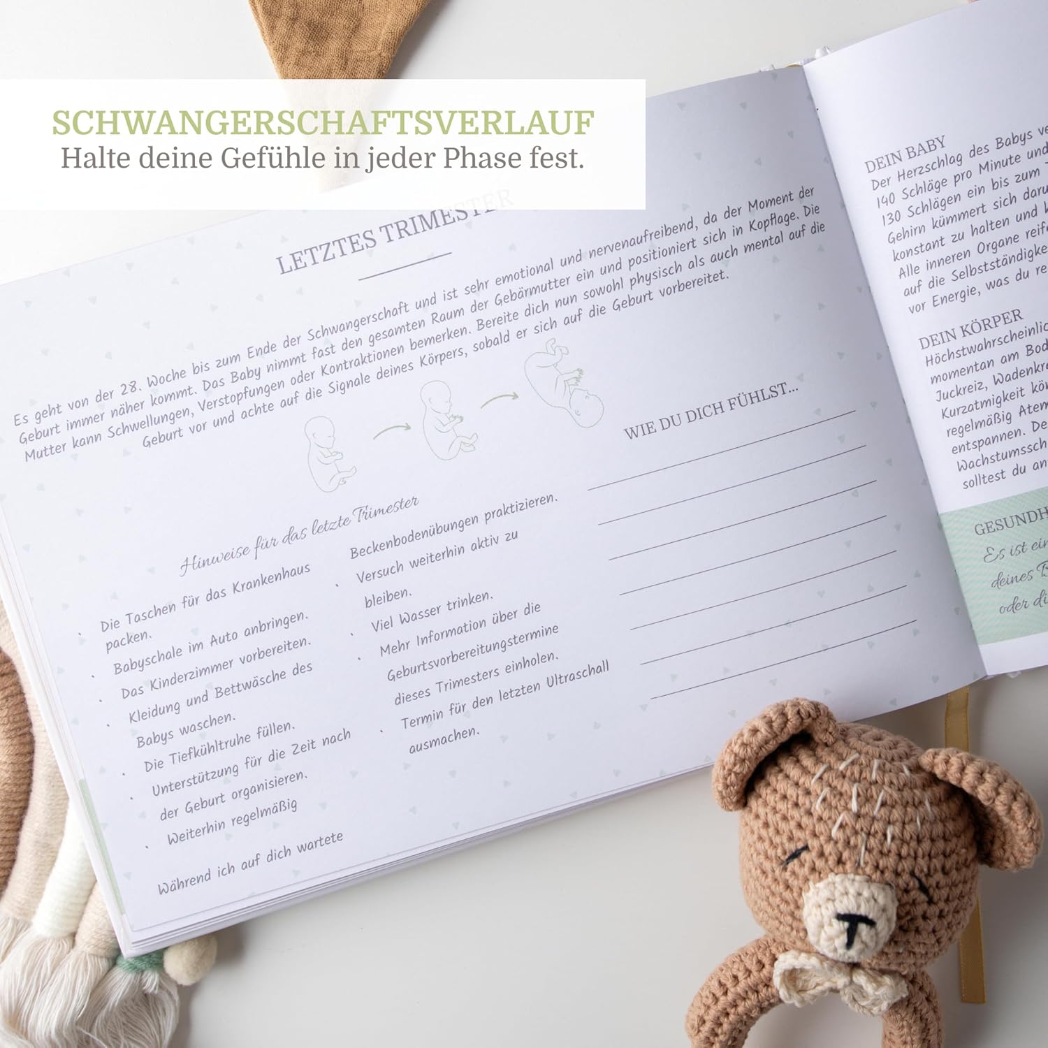 Thumbnail 5 de PROENMU Schwangerschaftstagebuch mit 126 Seiten