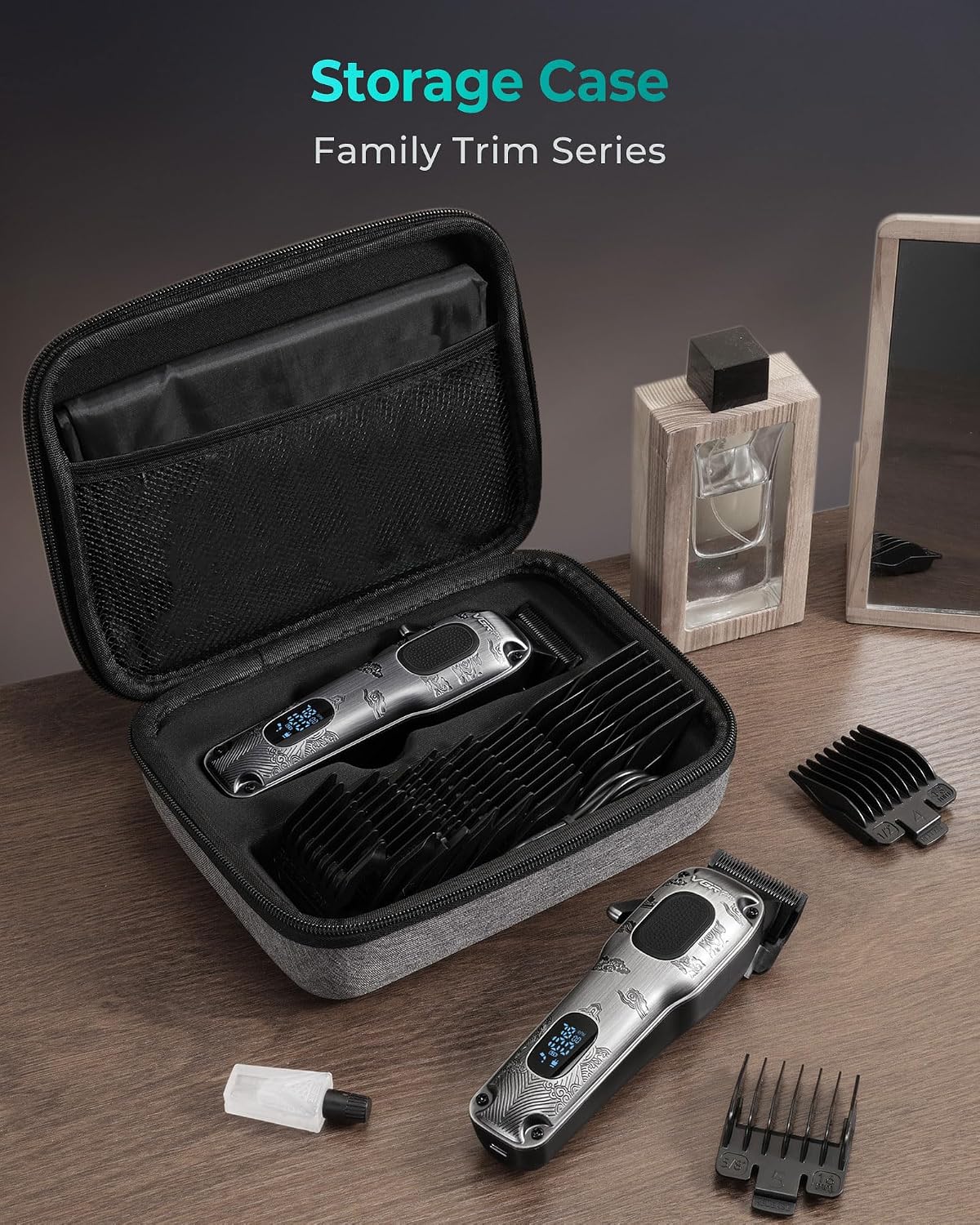 Detalle de VGRPRO Hair Clippers for Men: Pro-Level Cordless & Corded Barber Kit