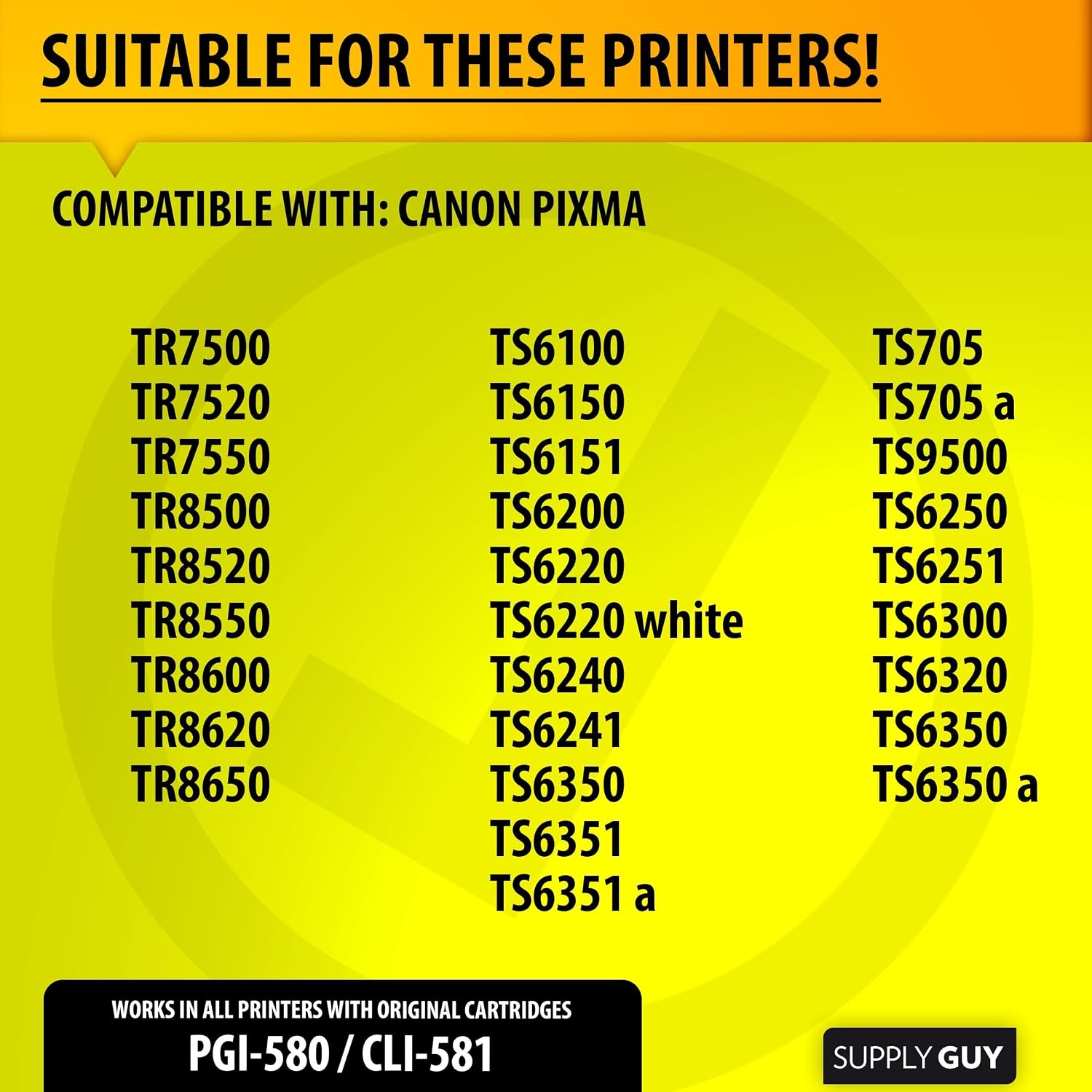 Thumbnail 1 de Supply Guy 580XXL/581XXL Compatible Ink Cartridges for Canon Pixma (PGI-580 XXL / CLI-581 XXL) Multipack