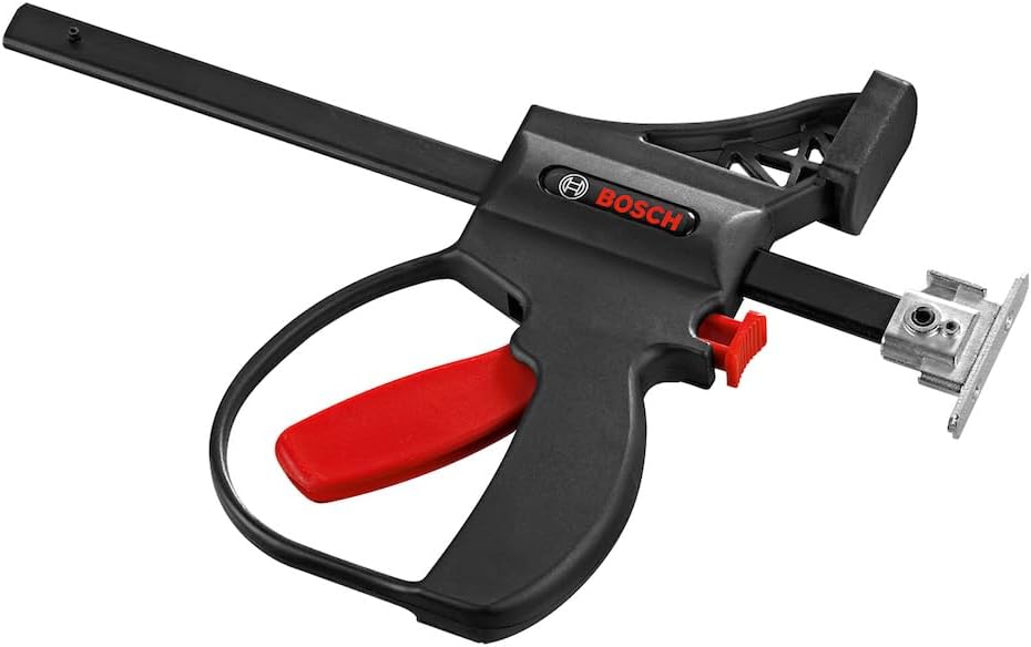 Detalle de Bosch Professional Morsetti FSN KZW: morsetti rapidi e affidabili per fissare il binario di guida