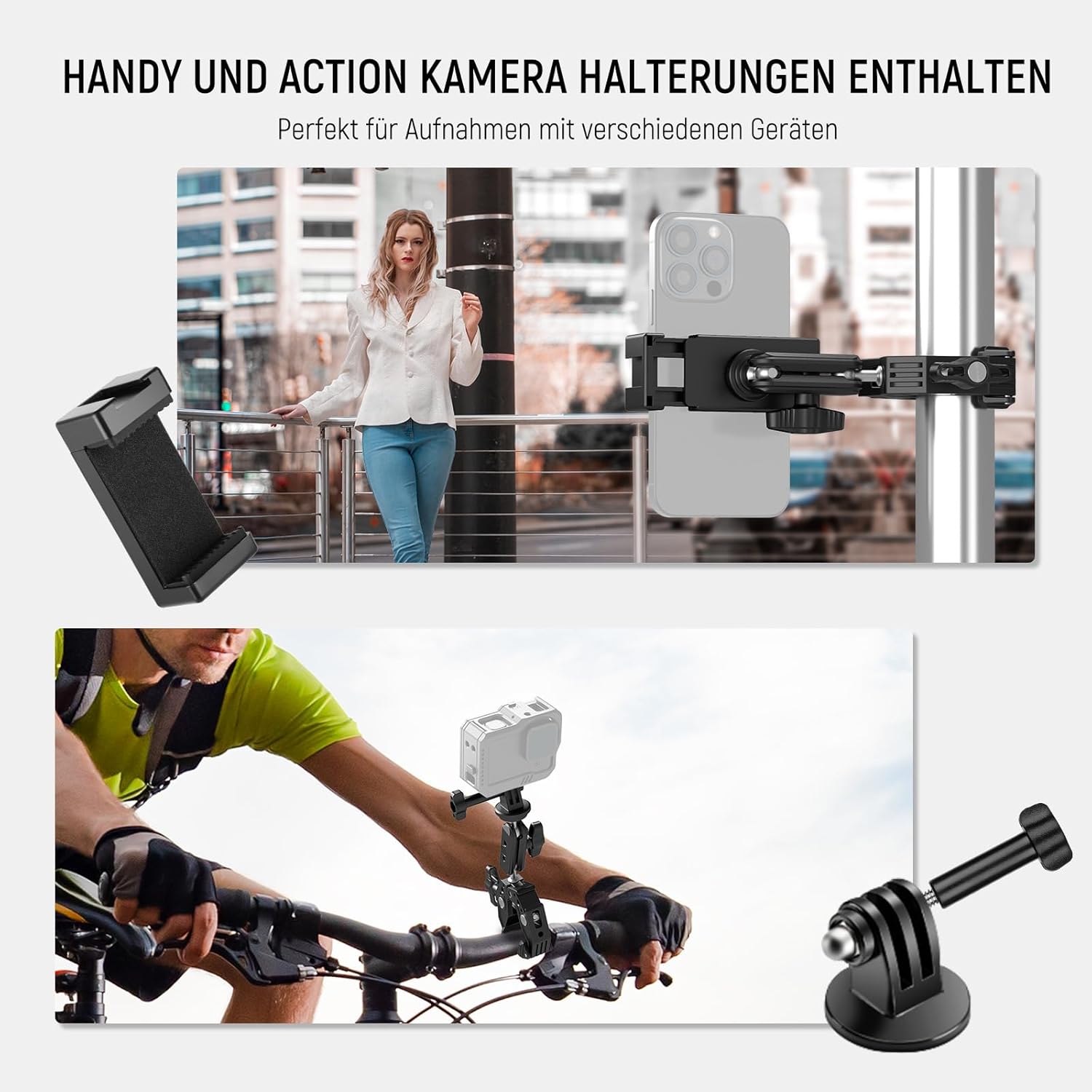 Thumbnail 6 de NEEWER Super Clamp Klemme mit 3" Dual-Kugelkopf Magic Arm, Cold Shoe und 1/4" Gewinde