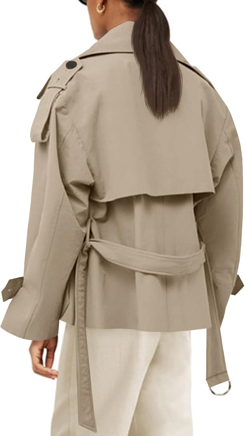 Thumbnail 2 de Tankaneo Cropped Trench Jacket in Polyester
