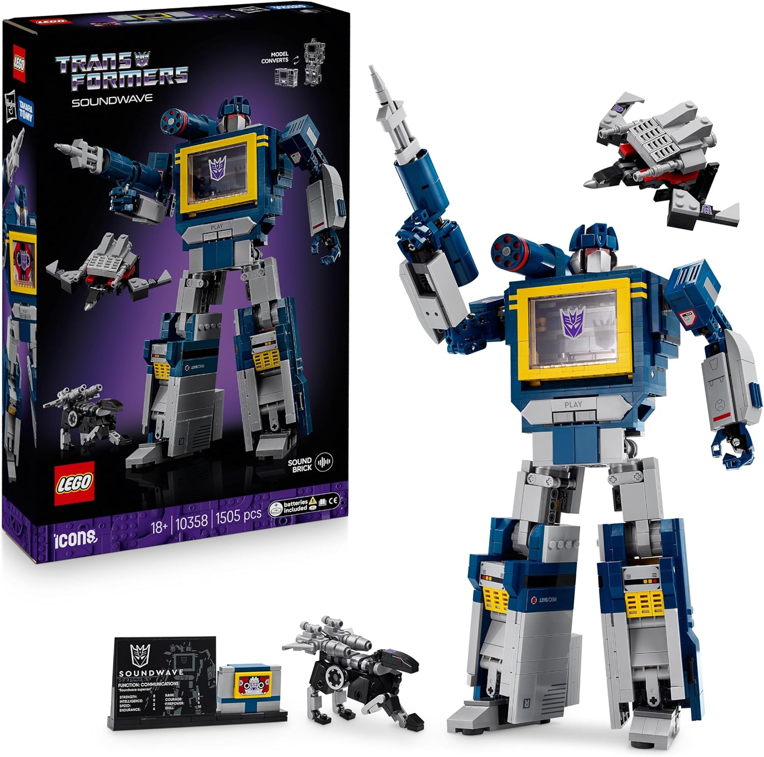 Detalle de LEGO Icons 10358 Soundwave