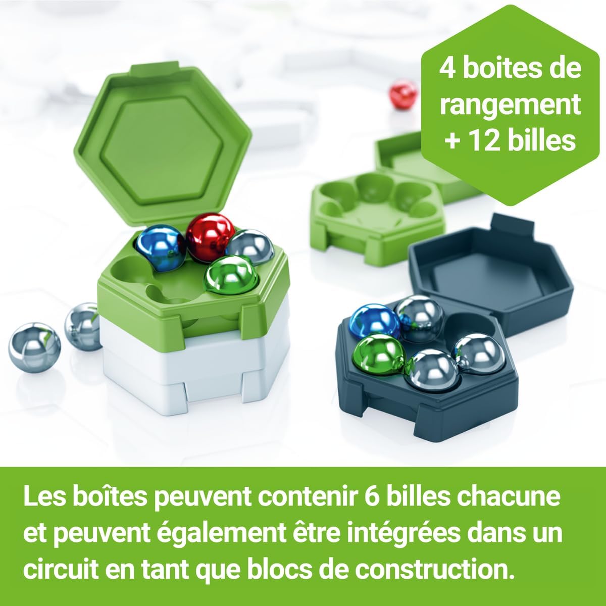 Detalle de Ravensburger GraviTrax Accessoire Recharge de Billes – Circuit et rangement (27468)