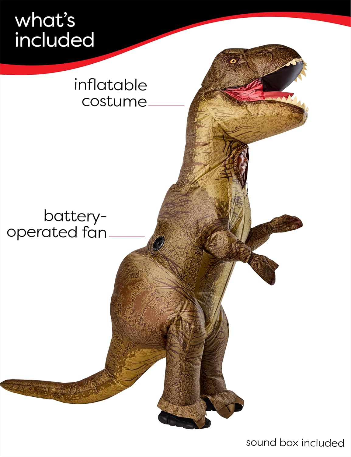 Detalle de Rubies Inflatable T-Rex Costume