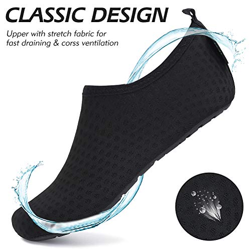 Detalle de SAGUARO Kinder Badeschuhe Aquaschuhe – schnell trocknend, atmungsaktiv, rutschfeste Sohle (Gr. 32/33 EU)