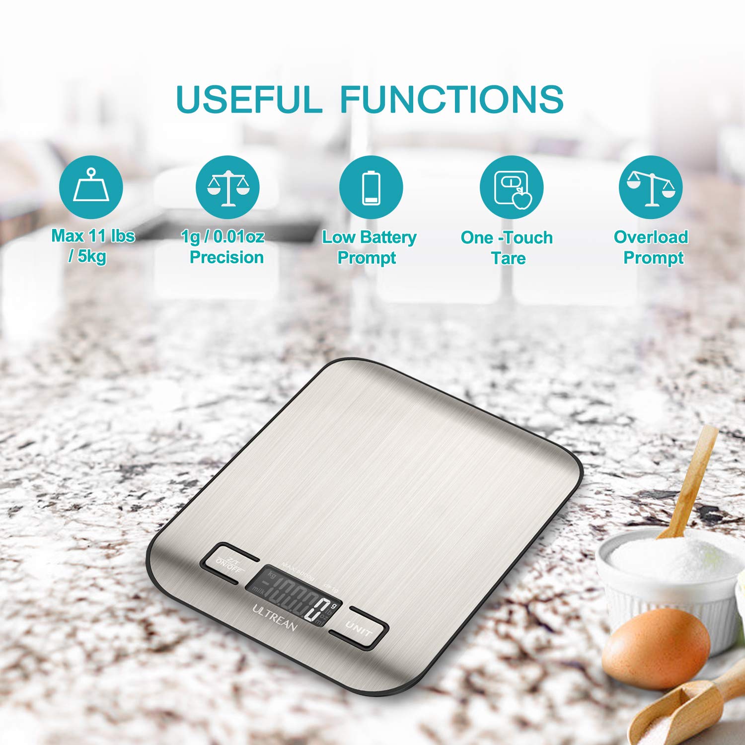 Detalle de Ultrean Food Scale 11lb ⚖