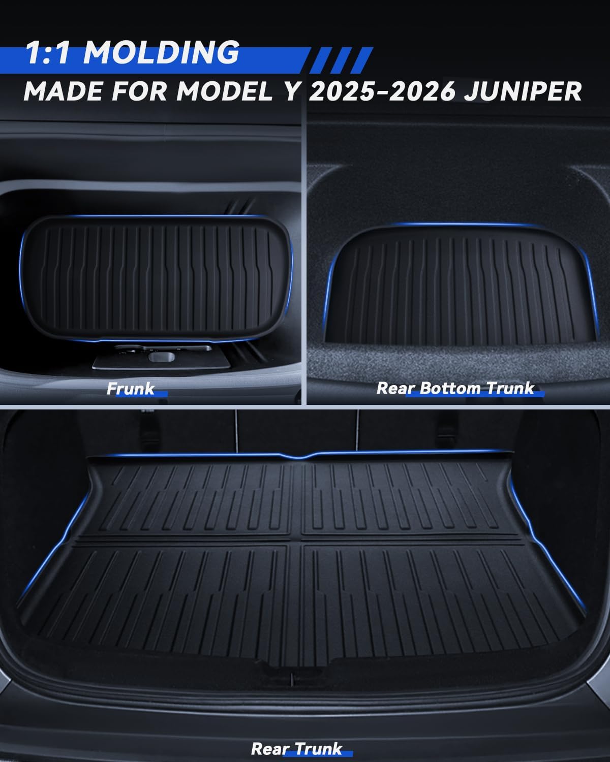 Thumbnail 2 de LANTU Tappetini 6 pezzi Tesla Model Y 2025-2026 Juniper