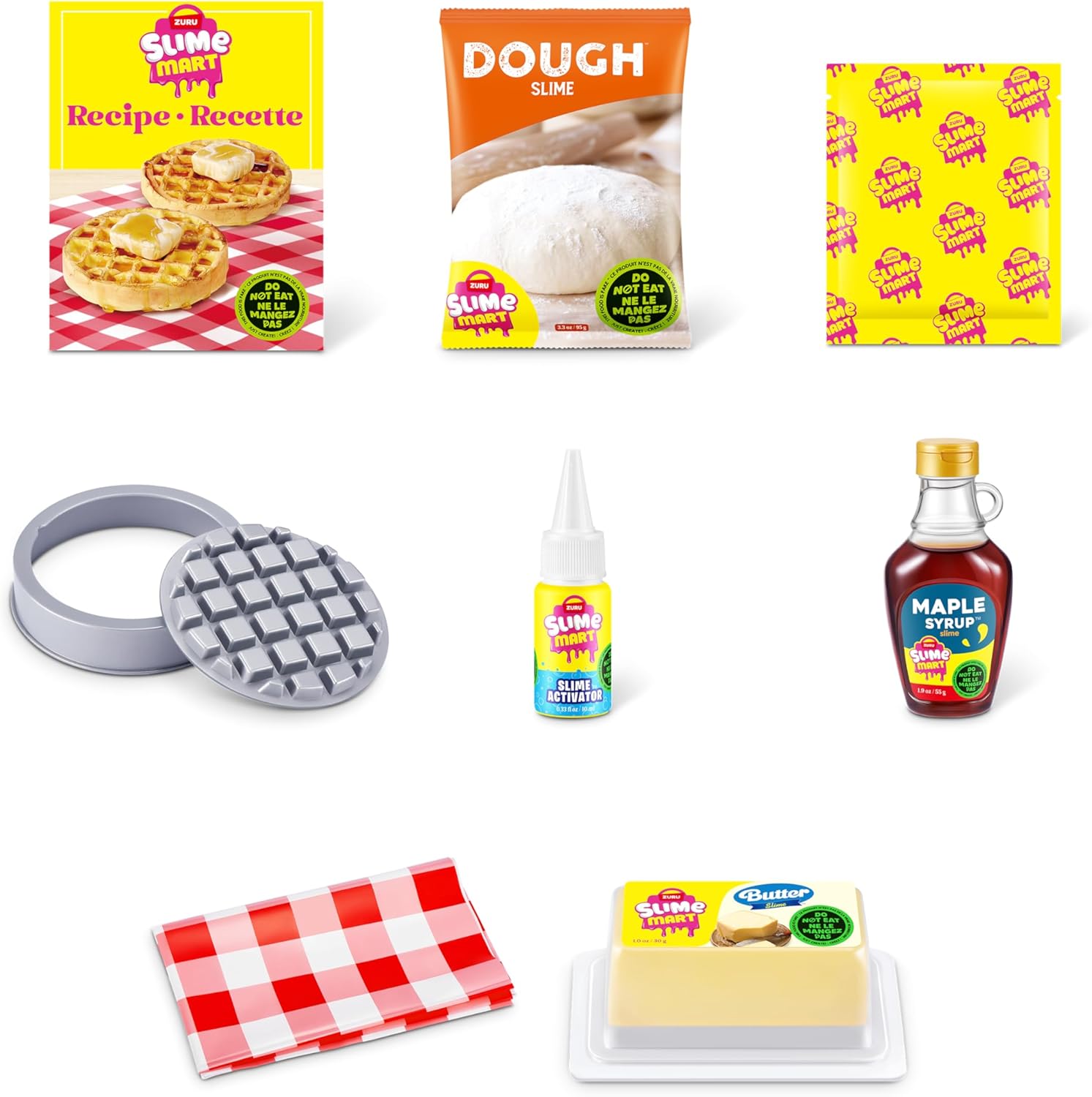 Detalle de Slime Mart kleine Tüte (WAFFELN) von ZURU – 2Pack: Täuschend echte Schleimküche zum kreativen Spiel