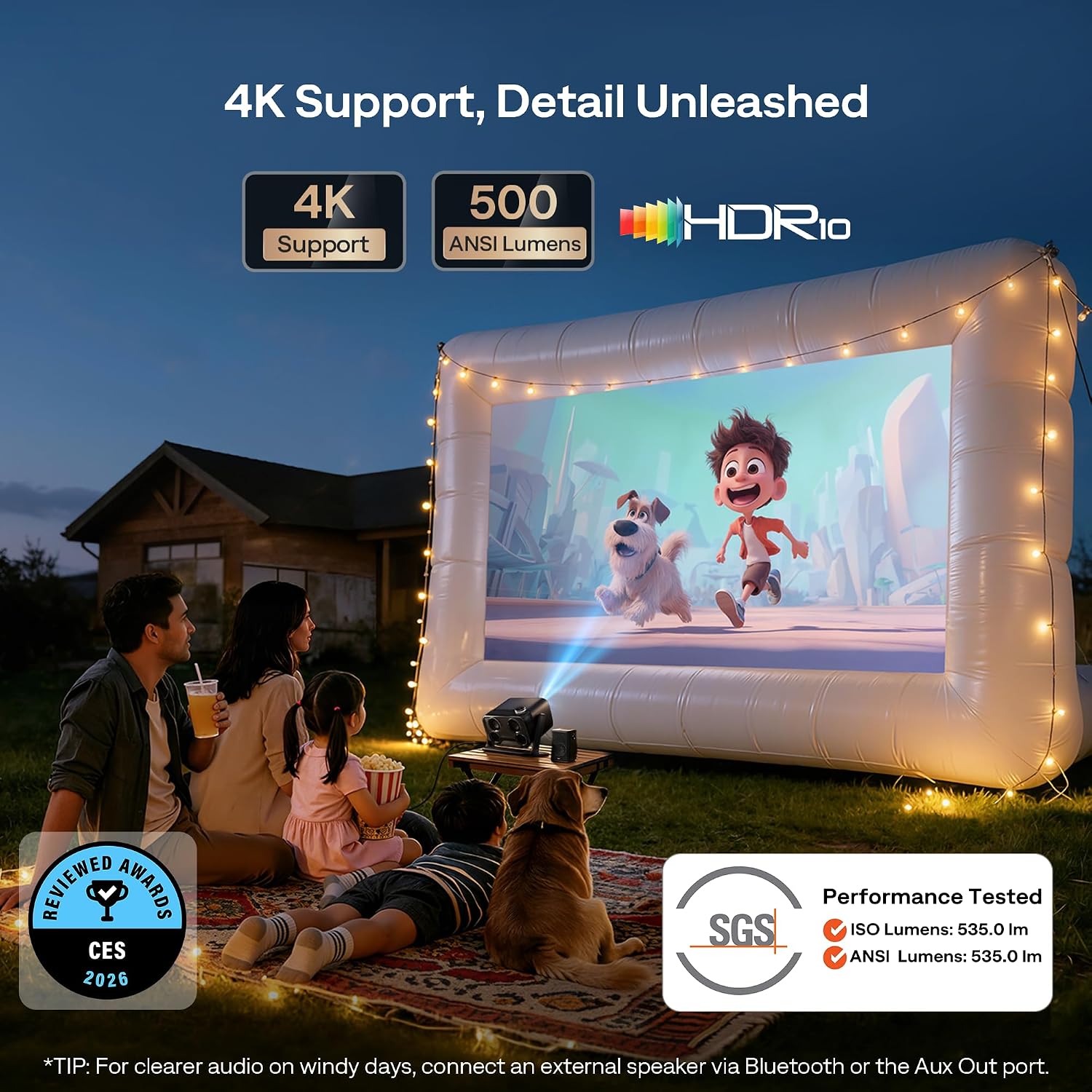 Thumbnail 3 de Aurzen BOOM mini 20W smart movie projector 📽