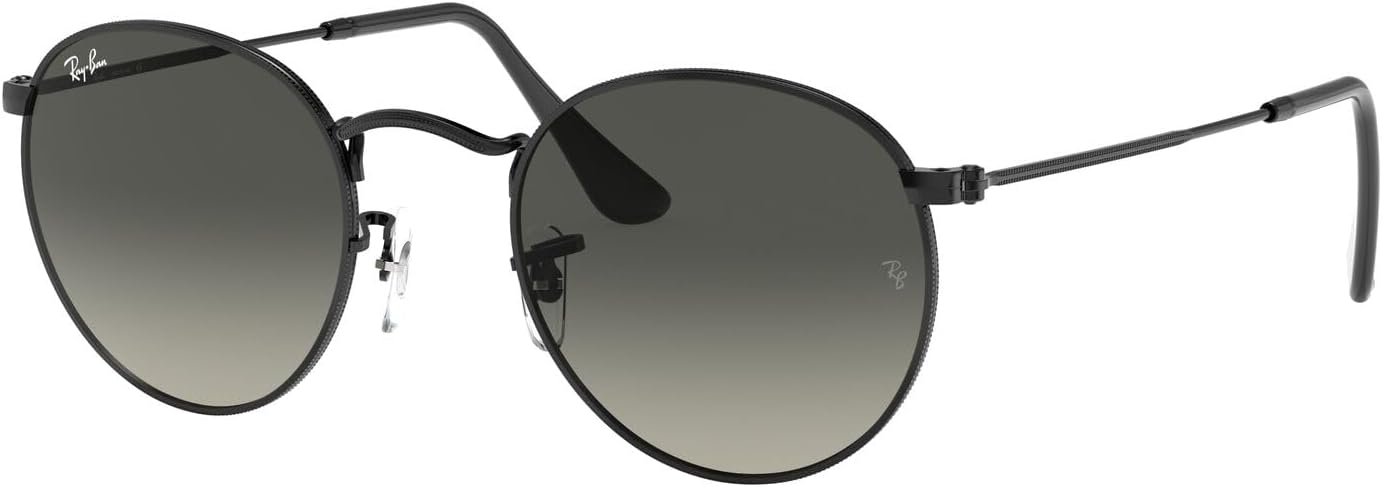Detalle de Ray-Ban RB3447 001/3F ラウンド型ユニセックスサングラス