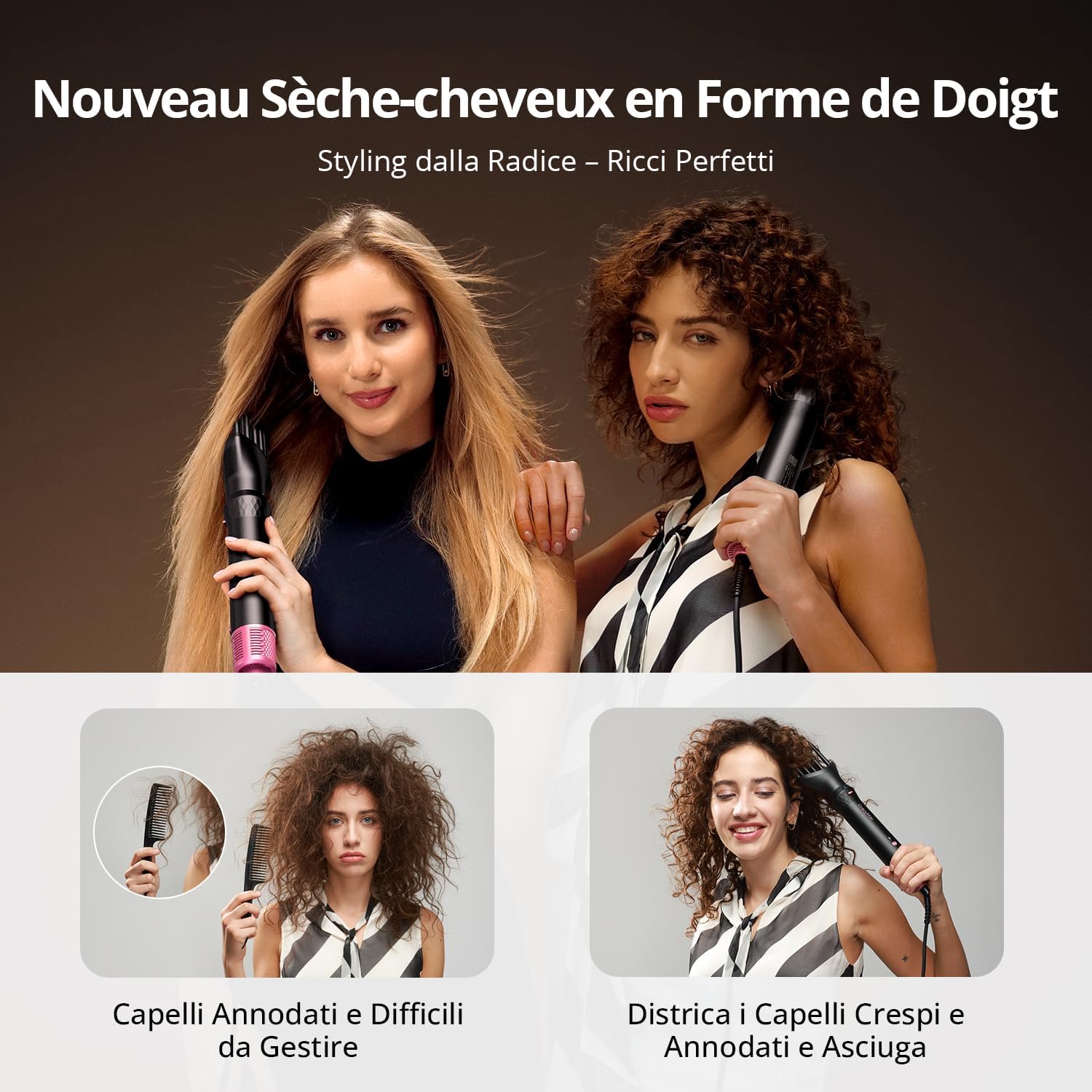 Detalle 2 de CrazyMar Brosse soufflante 7 en 1 110 000
