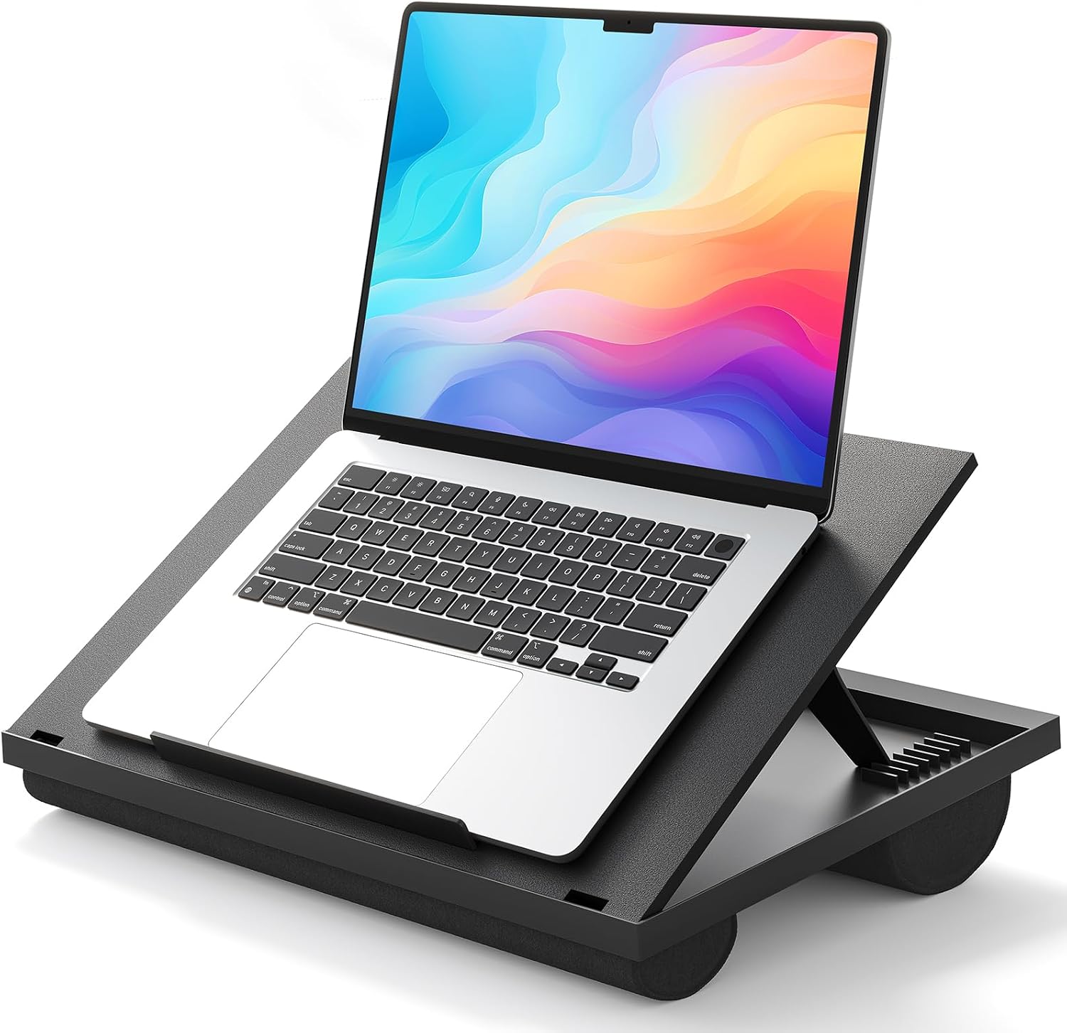 Detalle de HUANUO HNLD2 Adjustable Lap Desk with 8 Angles and Dual Cushions
