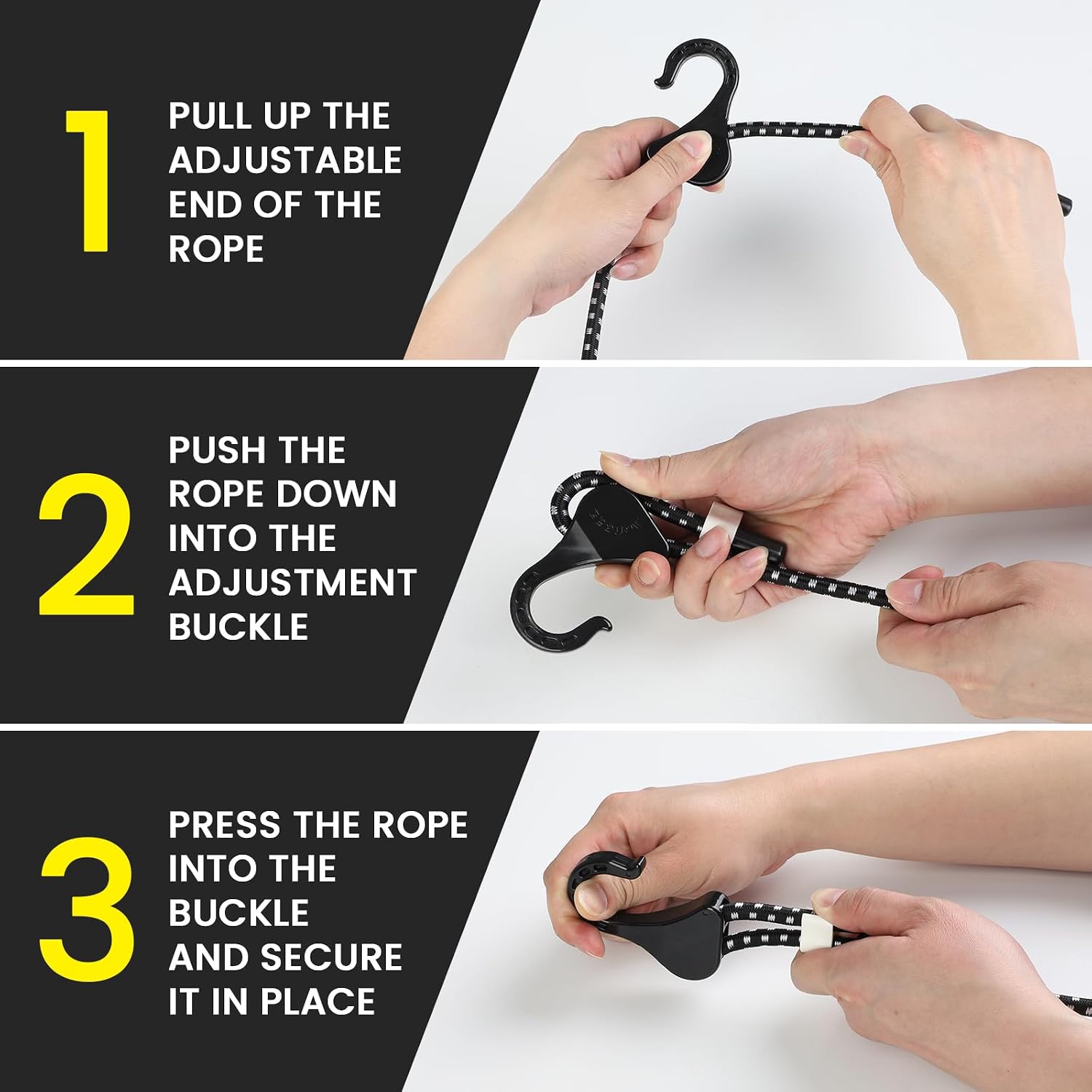 Thumbnail 4 de Joneaz Adjustable Bungee Cords, 36 in