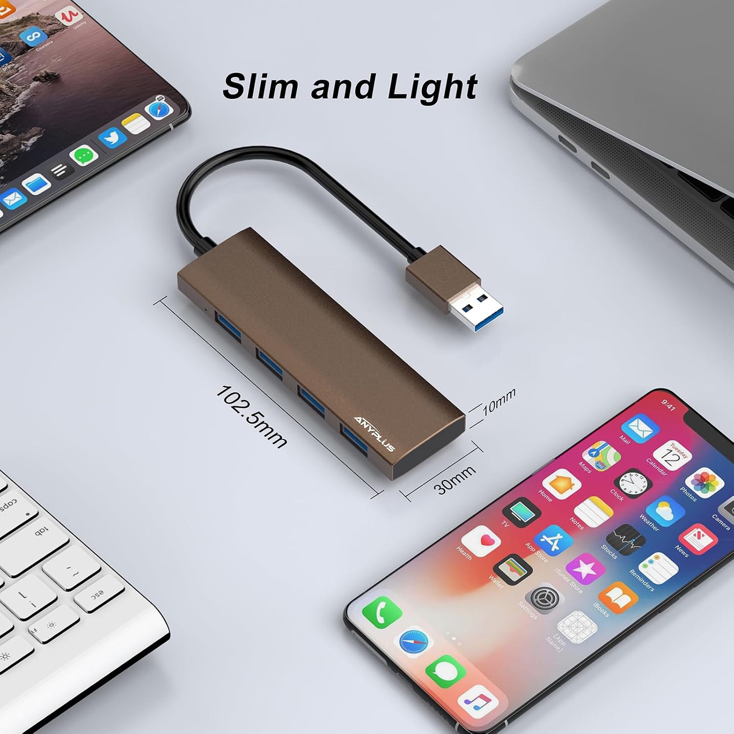 Thumbnail 6 de ANYPLUS USB 3.0 Hub 4‑Port Ultra Slim