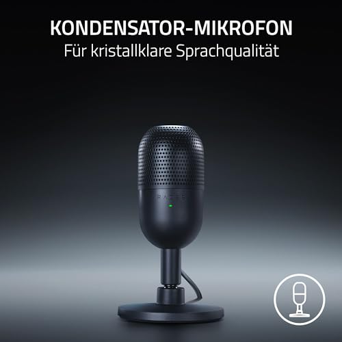 Detalle 2 de Razer Seiren V3 Mini – Ultrakompaktes USB-Mikrofon für klare Sprache