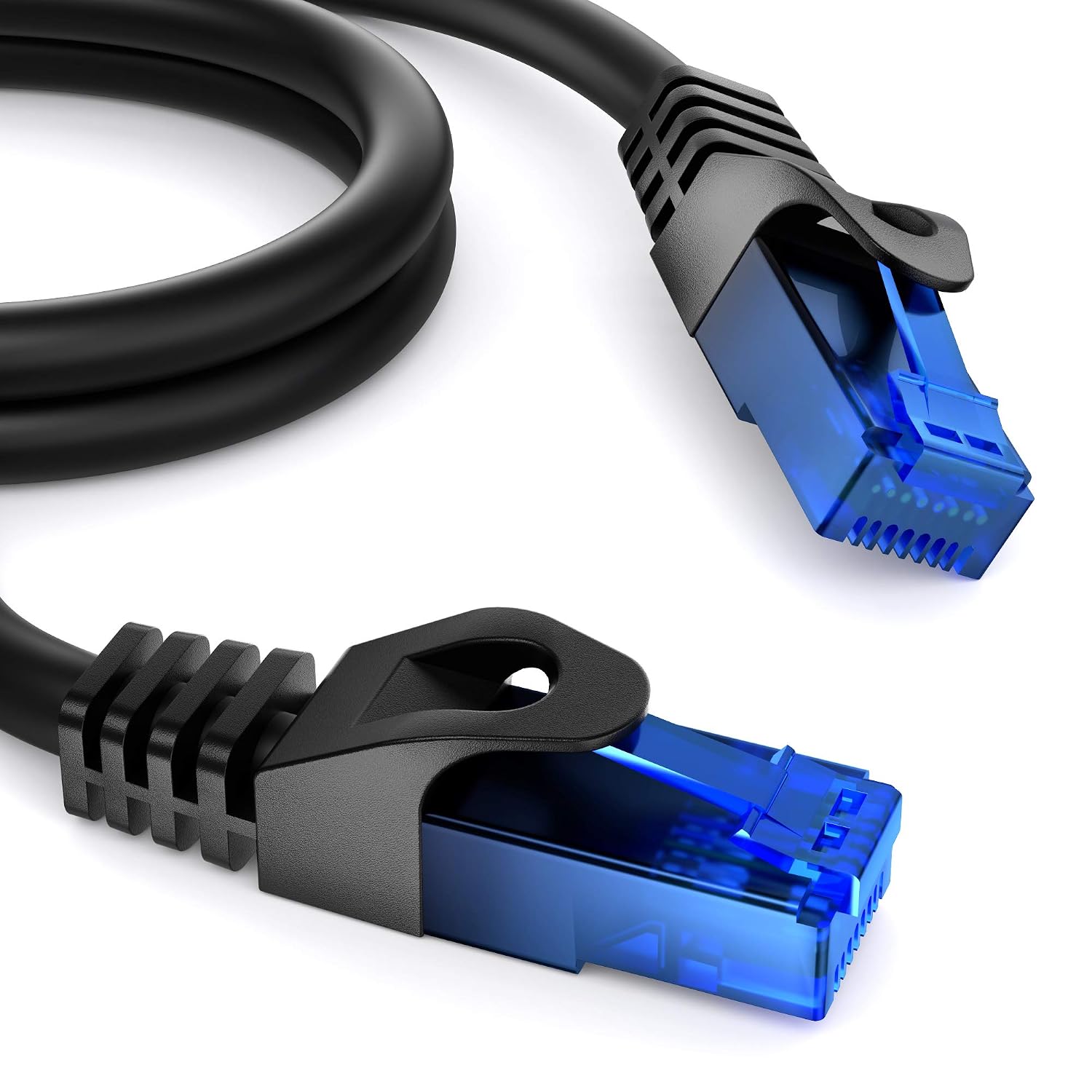 Thumbnail 1 de KabelDirekt Netzwerkkabel (RJ45, schwarz) – bis zu 10 Gigabit, 2× 5 m